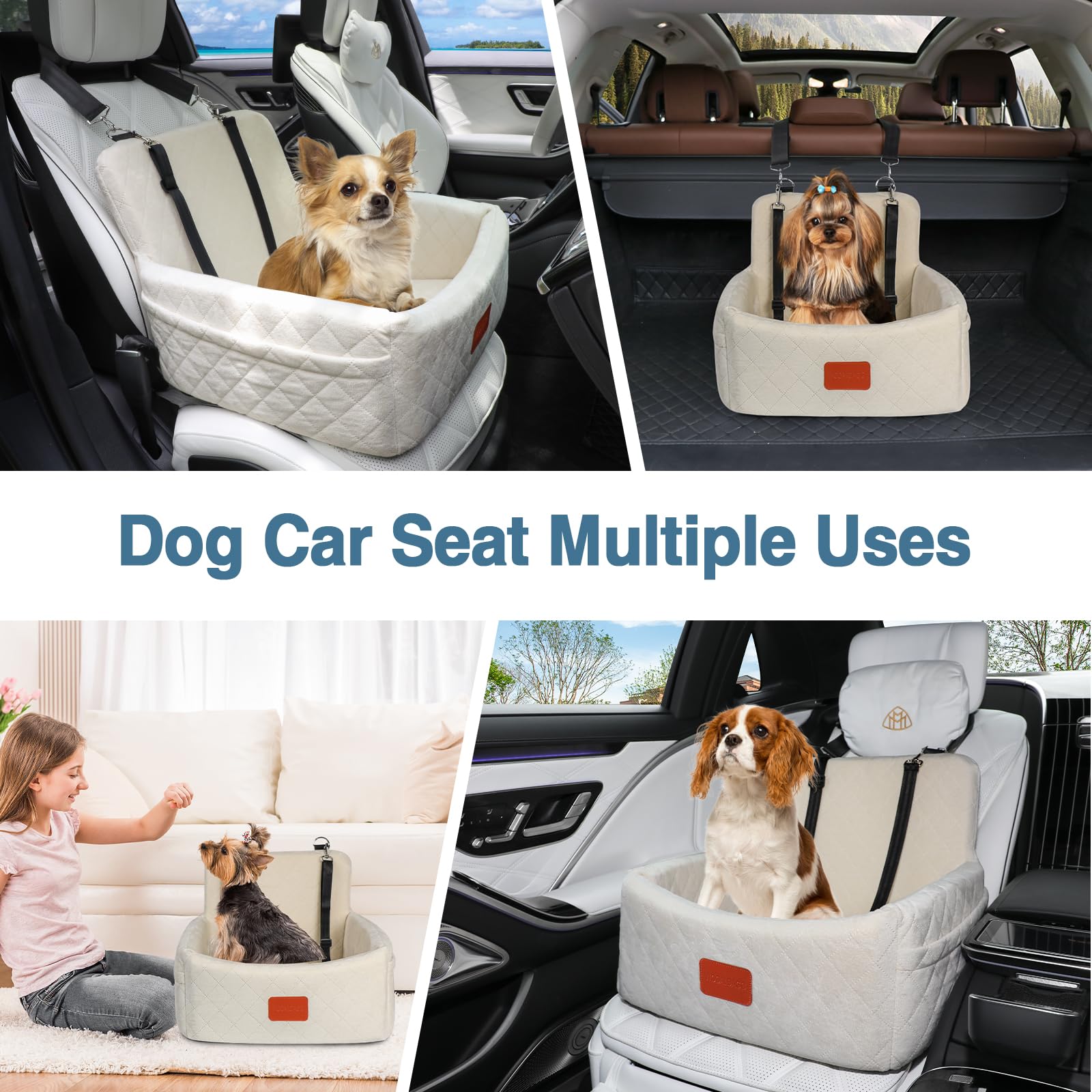 Dog Booster Car Seat - Comfortable Portable Ideal for Pet Travel