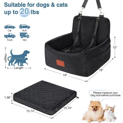Dog Booster Car Seat - Comfortable Portable Ideal for Pet Travel