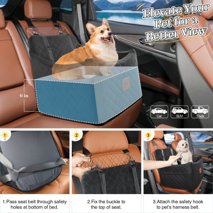 Dog Booster Car Seat - Comfortable Portable Ideal for Pet Travel