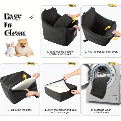 Dog Booster Car Seat - Comfortable Portable Ideal for Pet Travel