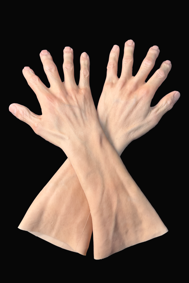 Realistic Silicone Arm Gloves – Full Arm Fake Skin Prop for Cosplay & Film Effects