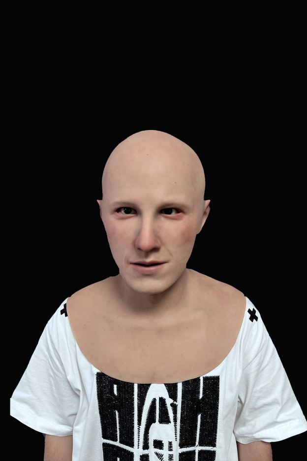 Elva realistic female silicone mask front view