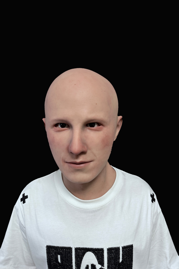 Female silicone mask realistic face detail