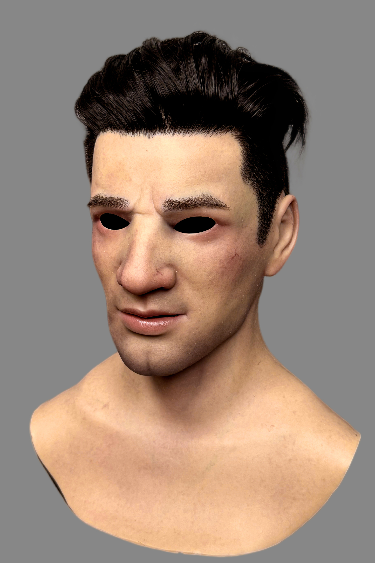 Hyper-Realistic Male Silicone Mask “John” – Movie-Grade Full Face Disguise Mask