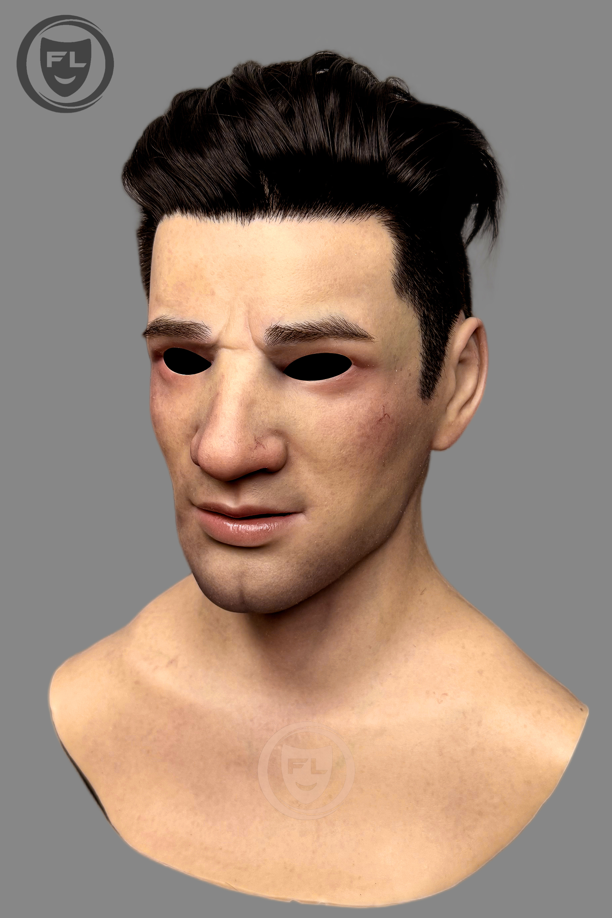 Hyper-Realistic Male Silicone Mask “John” – Movie-Grade Full Face Disguise Mask