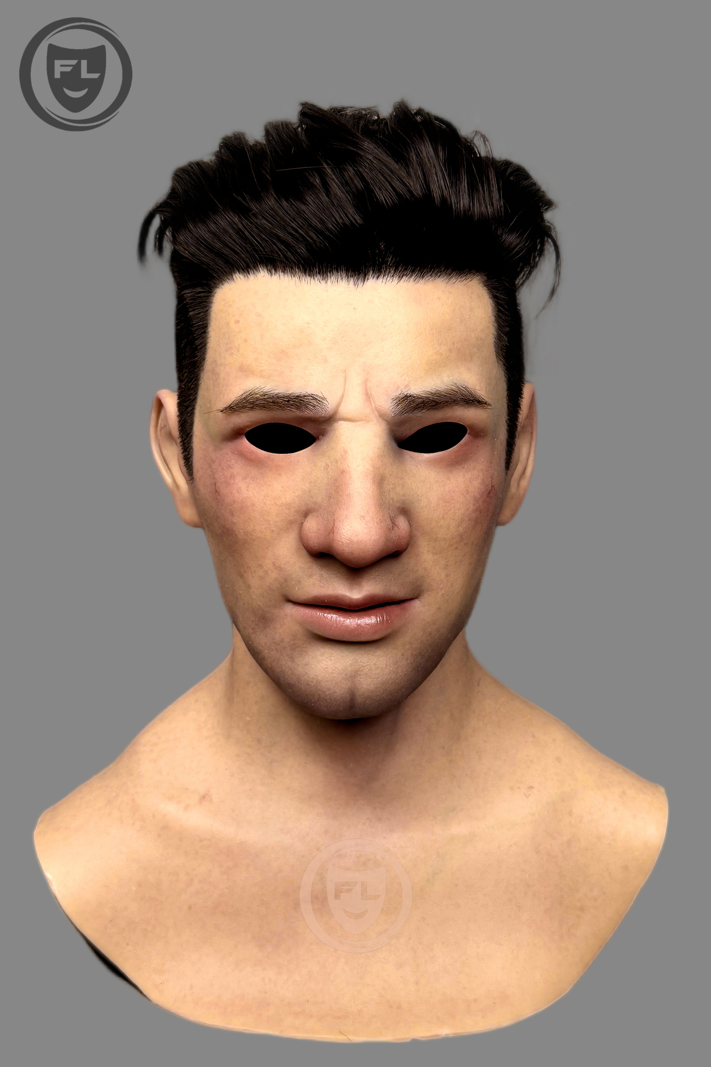 Hyper-Realistic Male Silicone Mask “John” – Movie-Grade Full Face Disguise Mask