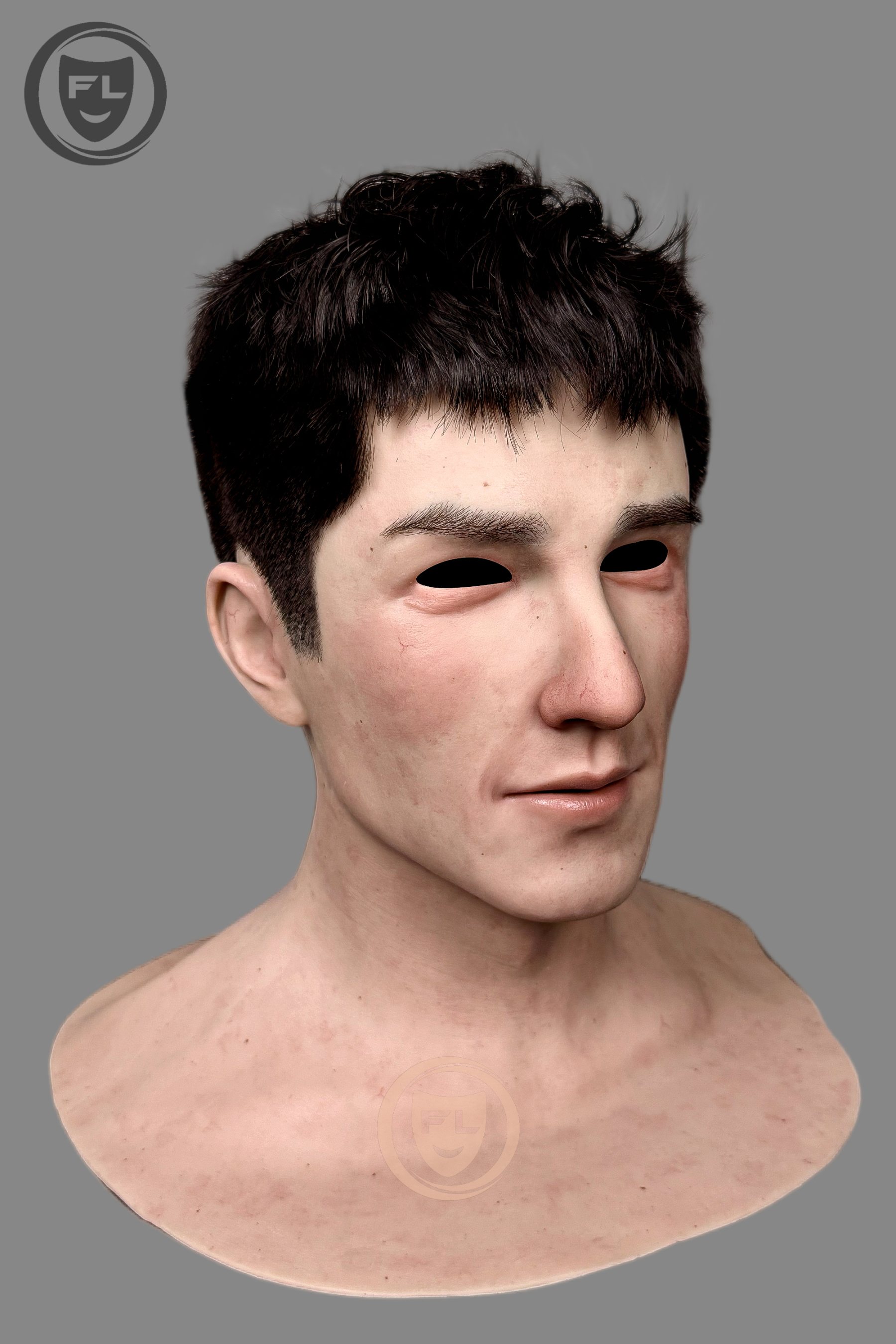 Airhua Ultra Realistic Silicone Mask – Full Head Cosplay, Halloween & Film Prop