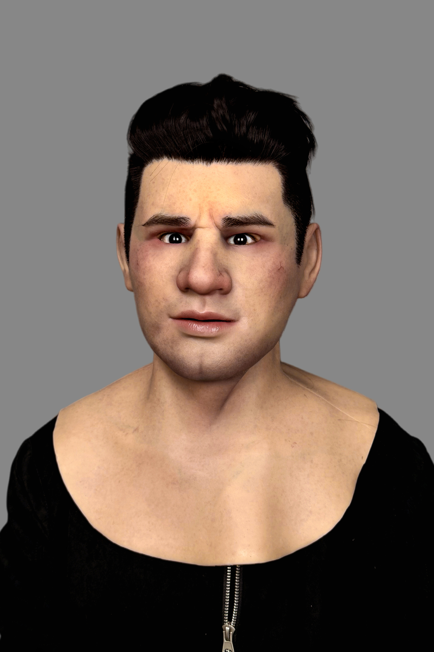 Hyper-Realistic Male Silicone Mask “John” – Movie-Grade Full Face Disguise Mask