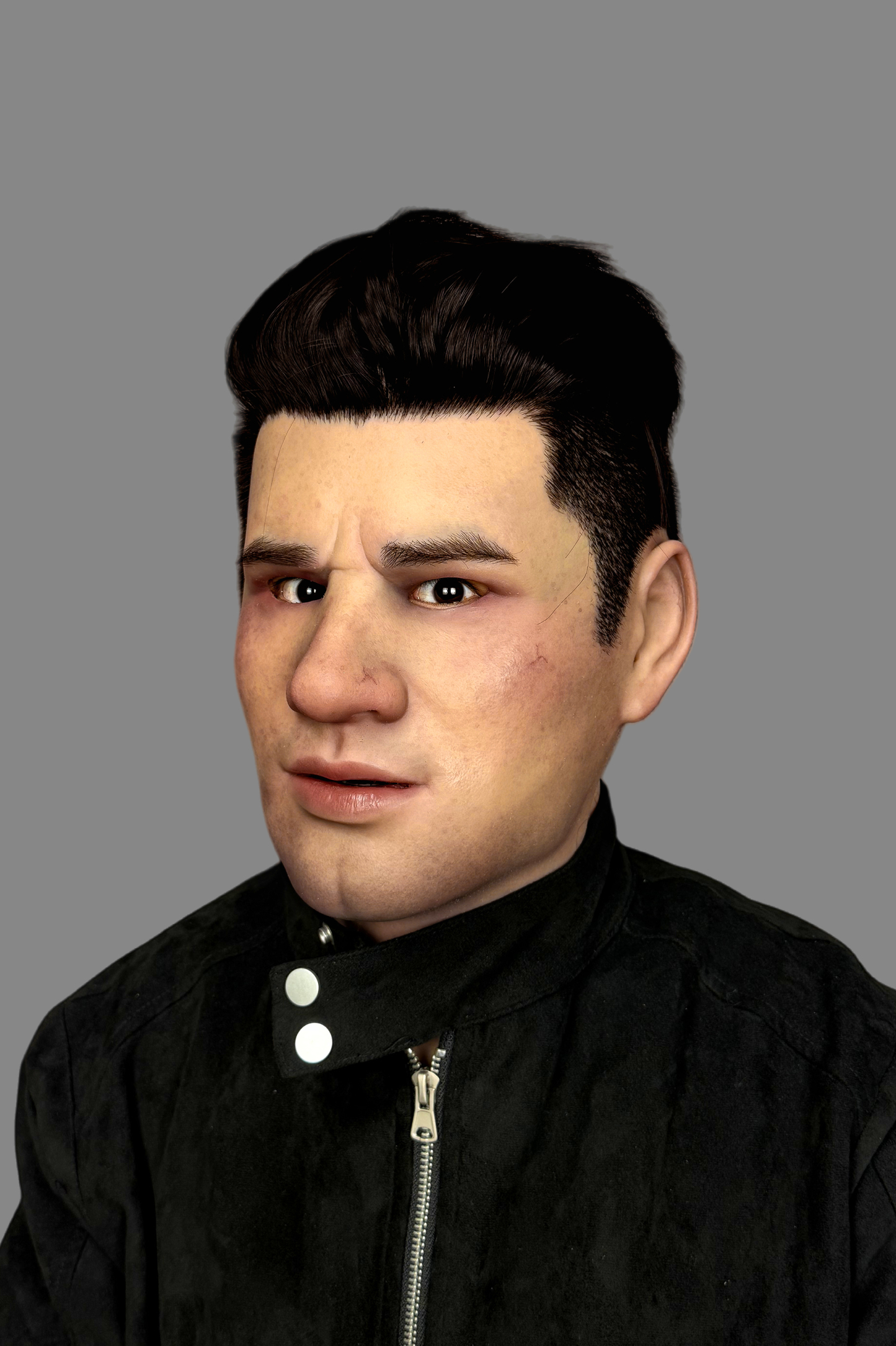 Hyper-Realistic Male Silicone Mask “John” – Movie-Grade Full Face Disguise Mask