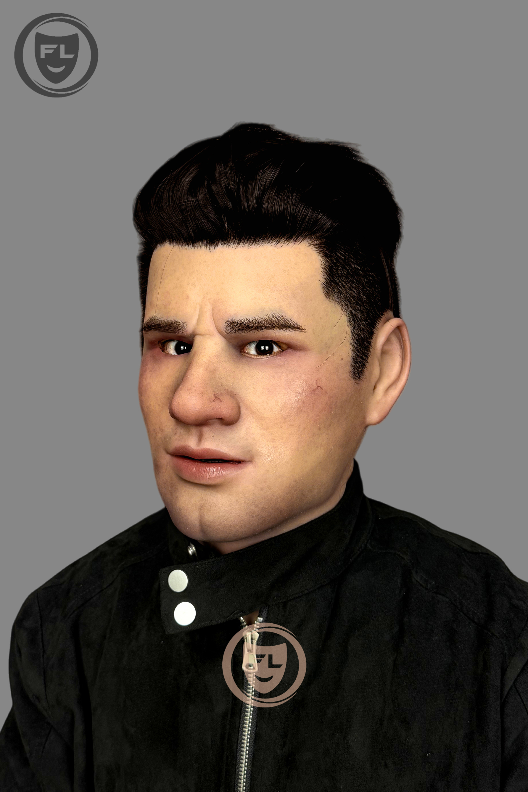 Hyper-Realistic Male Silicone Mask “John” – Movie-Grade Full Face Disguise Mask