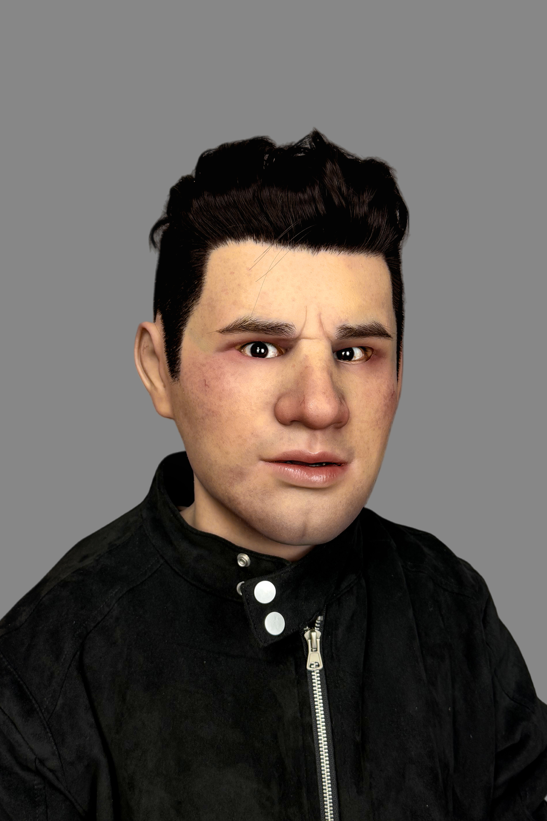 Hyper-Realistic Male Silicone Mask “John” – Movie-Grade Full Face Disguise Mask