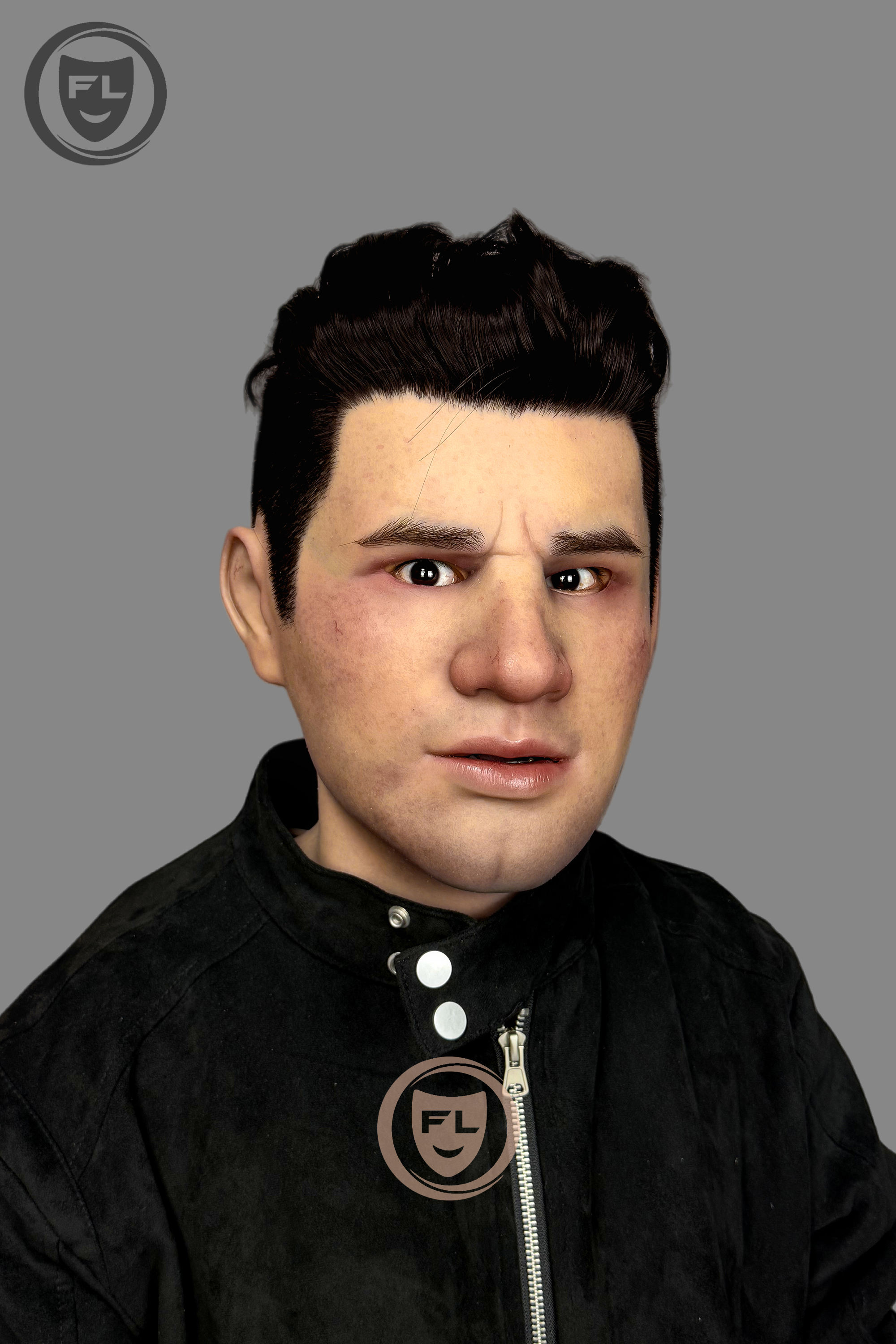 Hyper-Realistic Male Silicone Mask “John” – Movie-Grade Full Face Disguise Mask