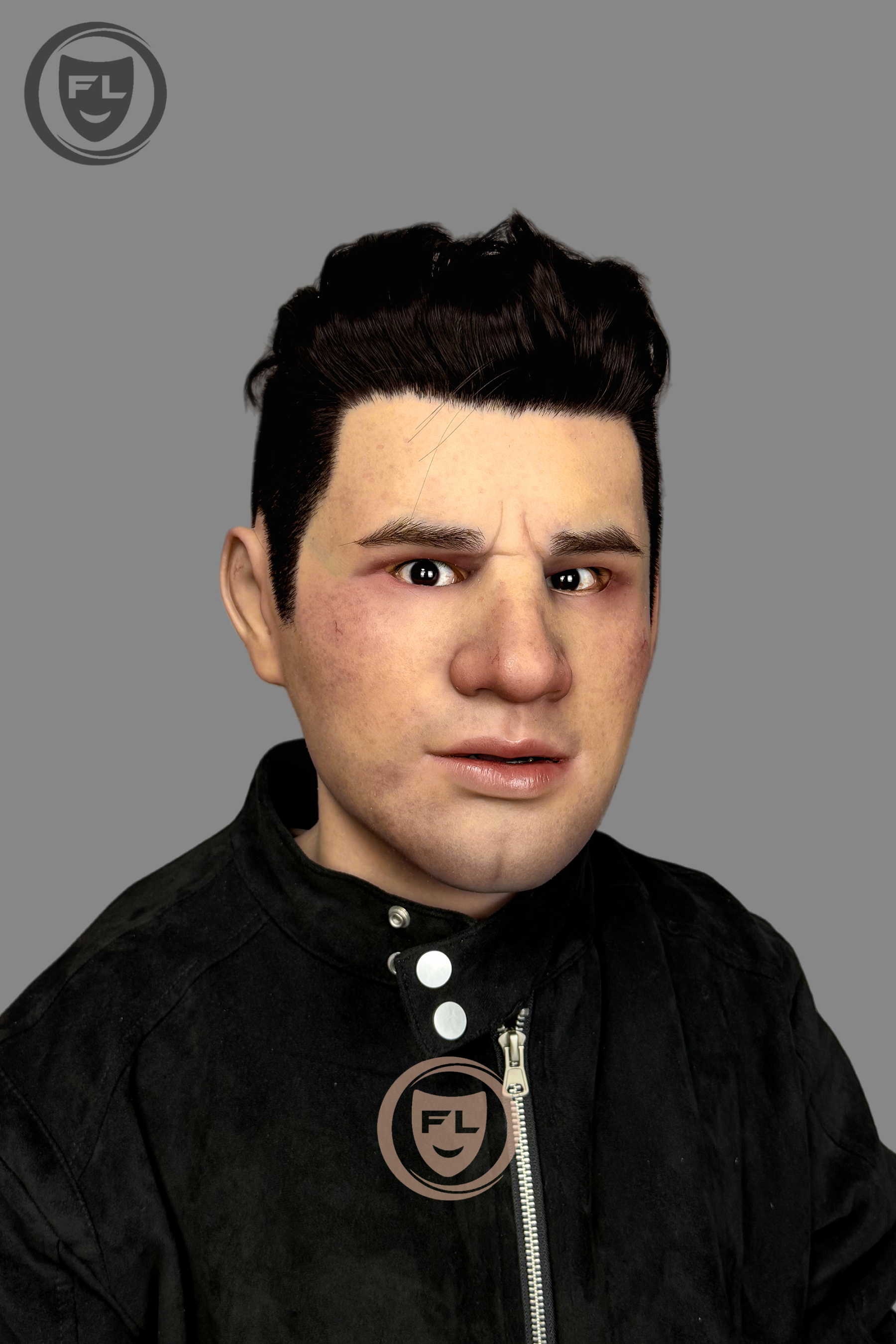 Hyper-Realistic Male Silicone Mask “John” – Movie-Grade Full Face Disguise Mask