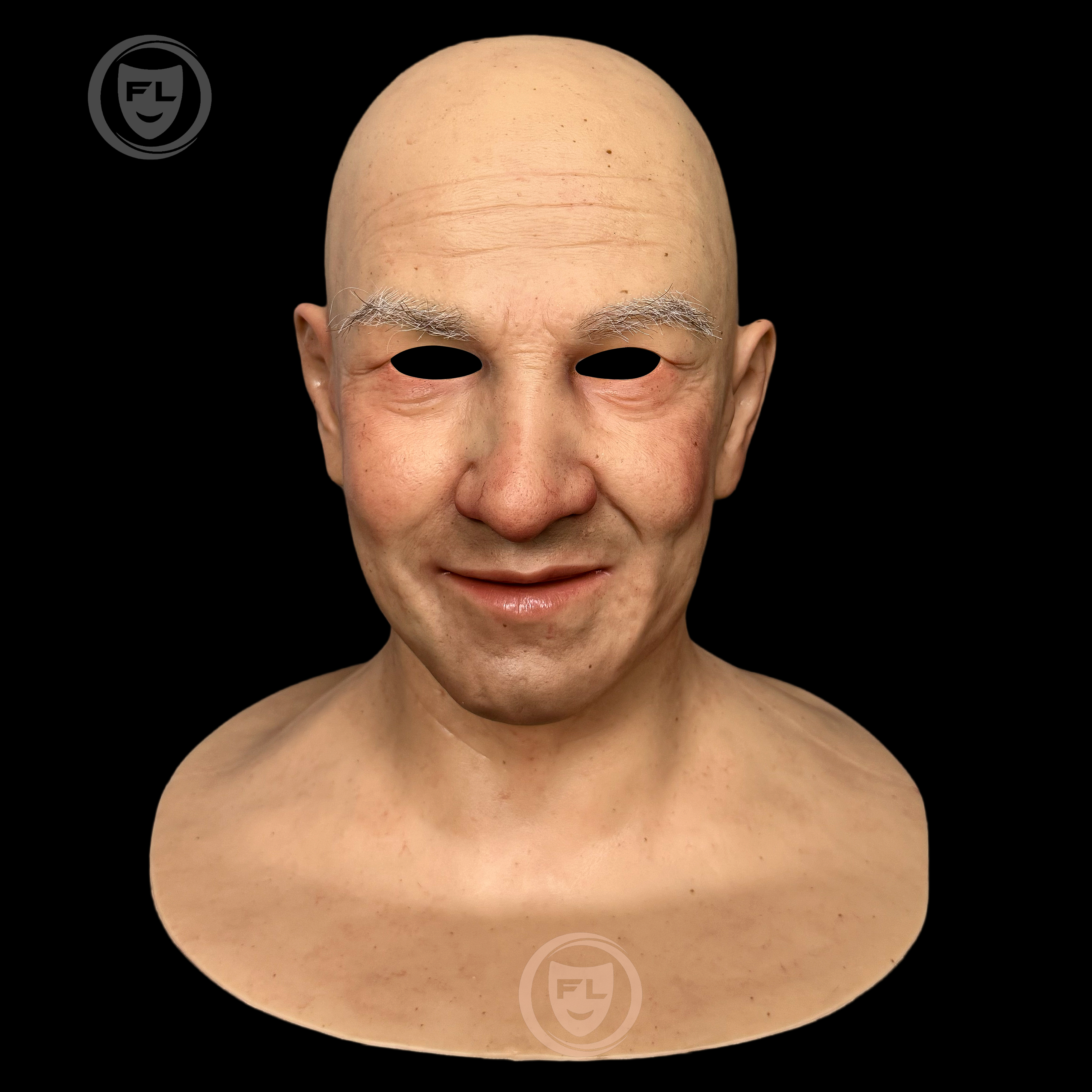 Lucas Ultra Realistic Silicone Mask | Detailed Elderly Male Face for Cosplay