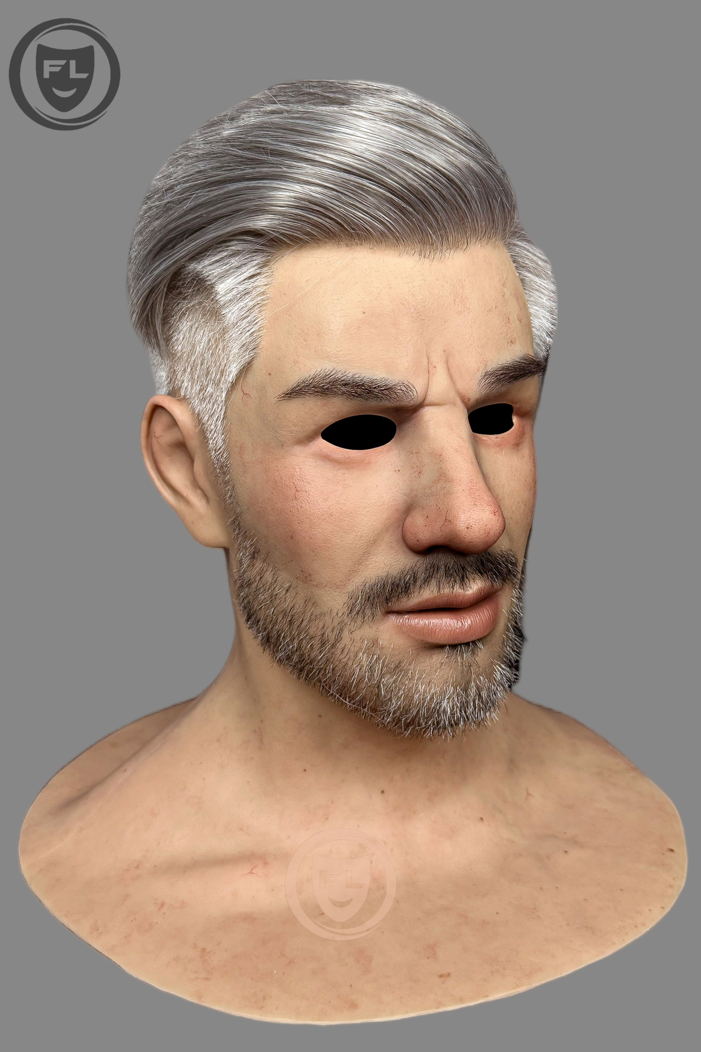 Jiamusi Ultra Realistic Silicone Mask – Full Head Cosplay, Halloween & Film Prop