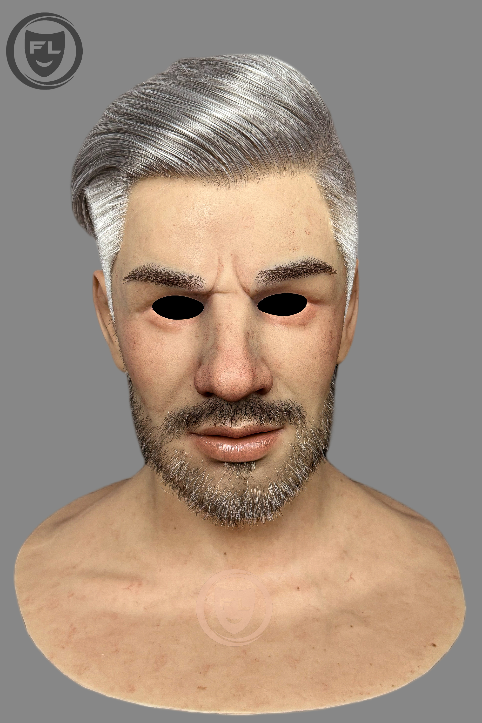 Jiamusi Ultra Realistic Silicone Mask – Full Head Cosplay, Halloween & Film Prop