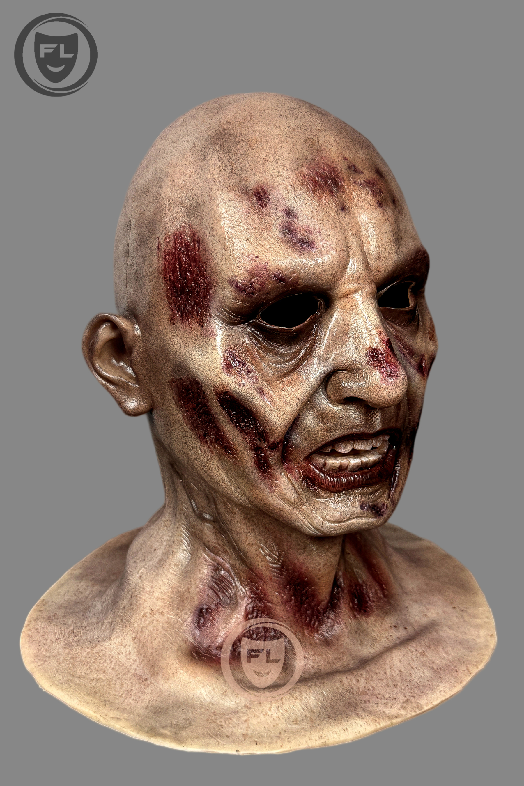 Mutant Zombie Silicone Mask | Ultra Realistic Full Head Horror Cosplay Mask