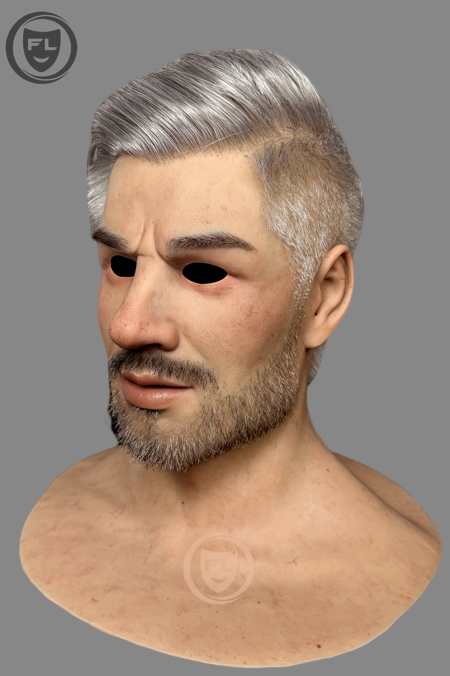 Jiamusi Ultra Realistic Silicone Mask – Full Head Cosplay, Halloween & Film Prop