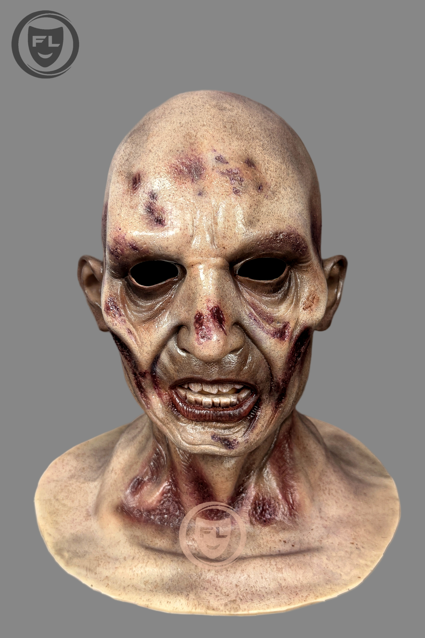 Mutant Zombie Silicone Mask | Ultra Realistic Full Head Horror Cosplay Mask