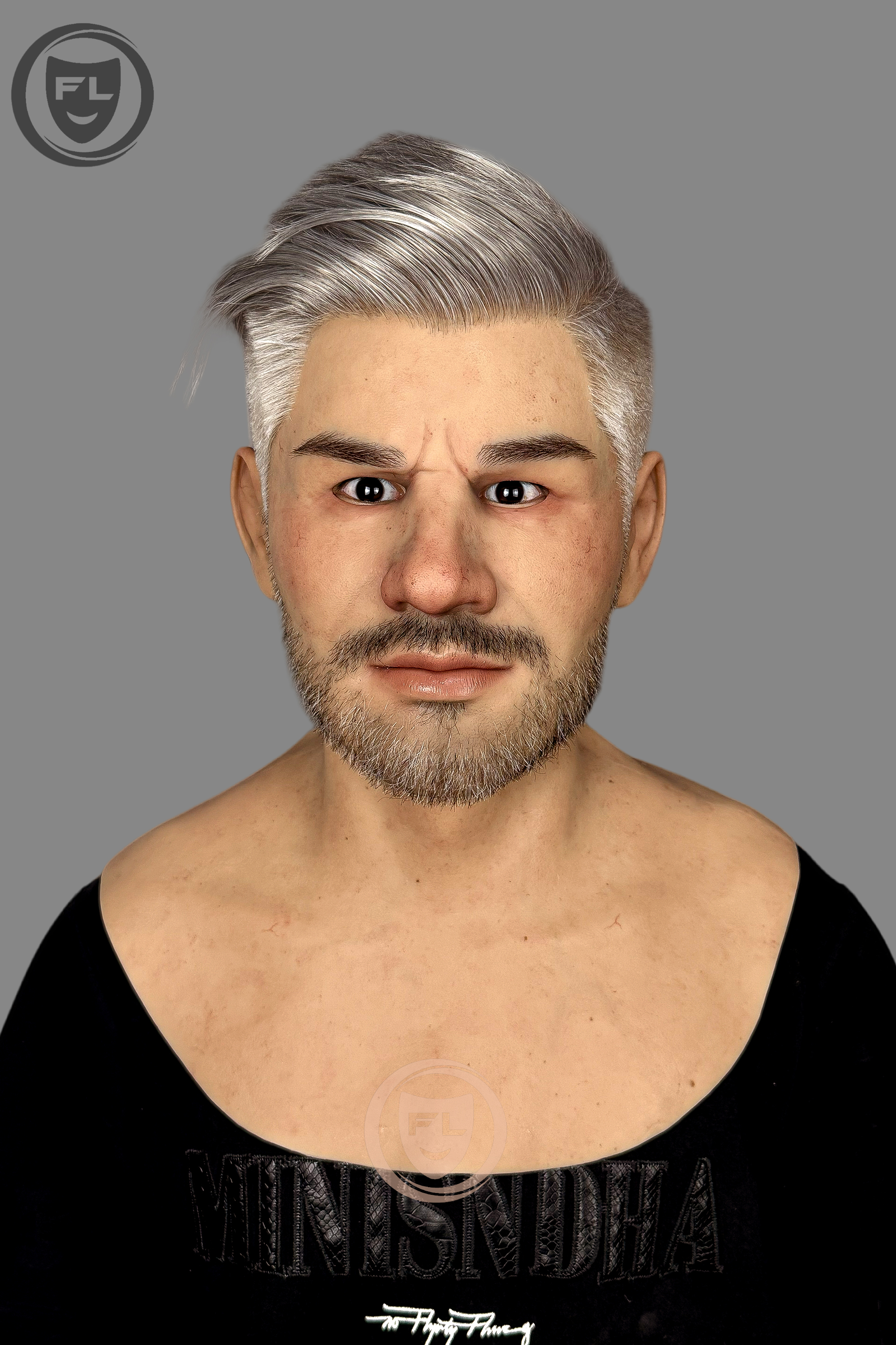 Jiamusi Ultra Realistic Silicone Mask – Full Head Cosplay, Halloween & Film Prop