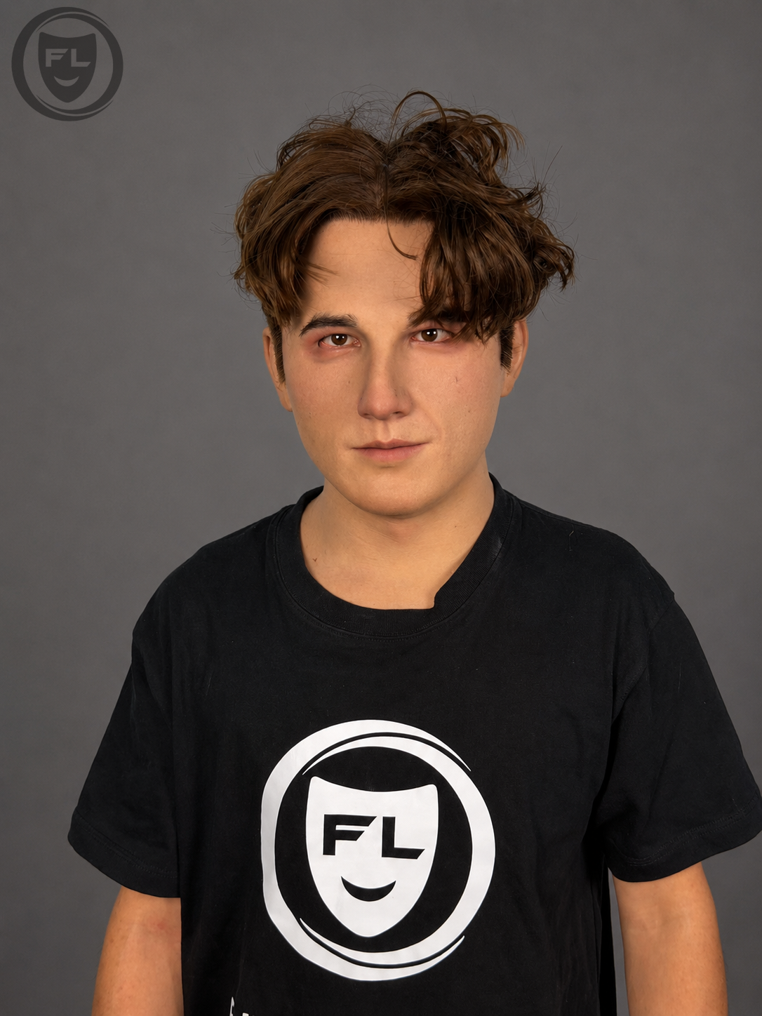 Adrian Ultra Realistic Young Male Silicone Mask with Brown Hair