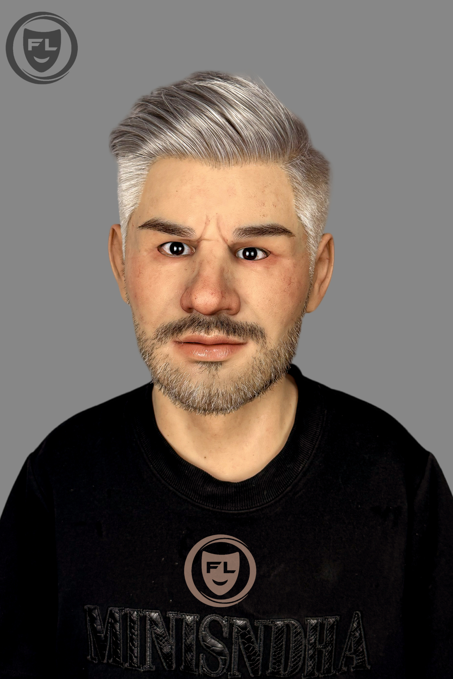 Jiamusi Ultra Realistic Silicone Mask – Full Head Cosplay, Halloween & Film Prop