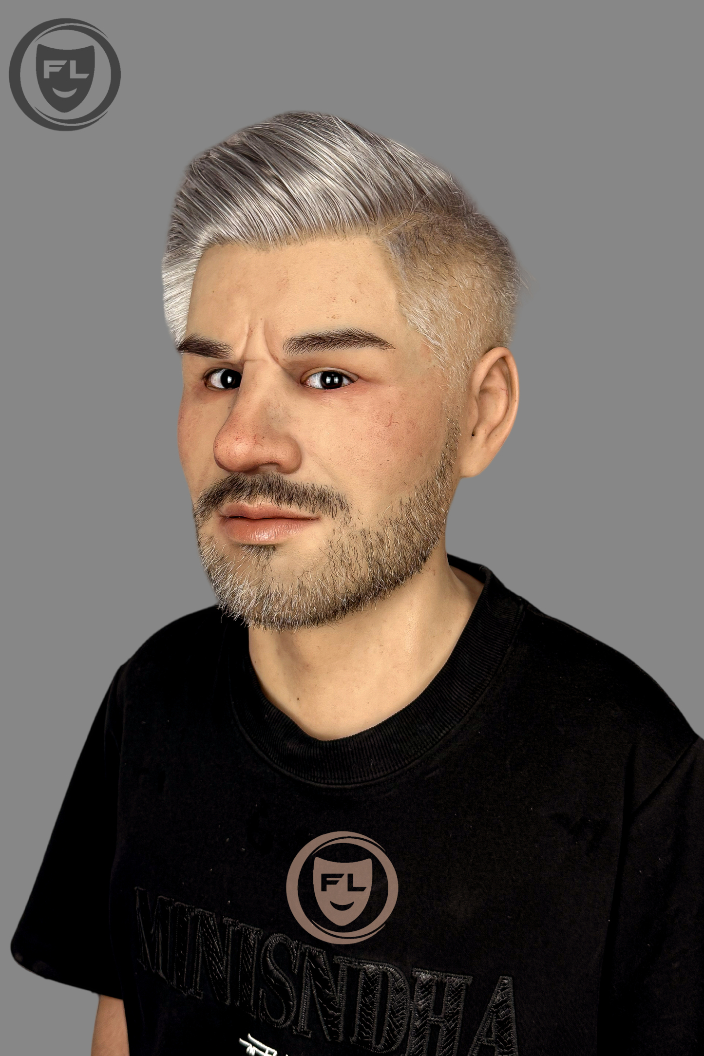 Jiamusi Ultra Realistic Silicone Mask – Full Head Cosplay, Halloween & Film Prop