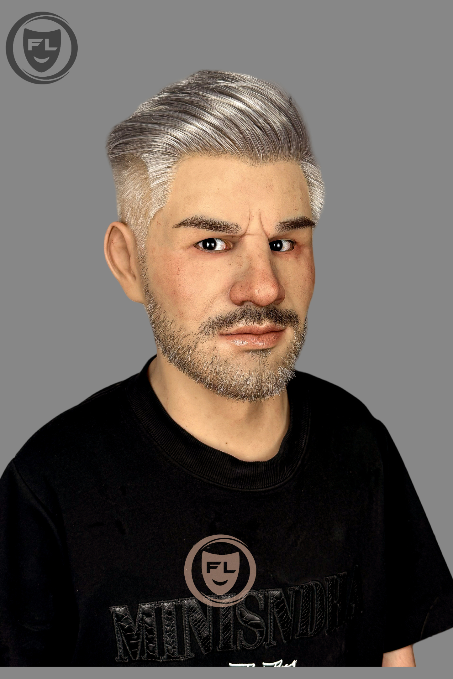 Jiamusi Ultra Realistic Silicone Mask – Full Head Cosplay, Halloween & Film Prop