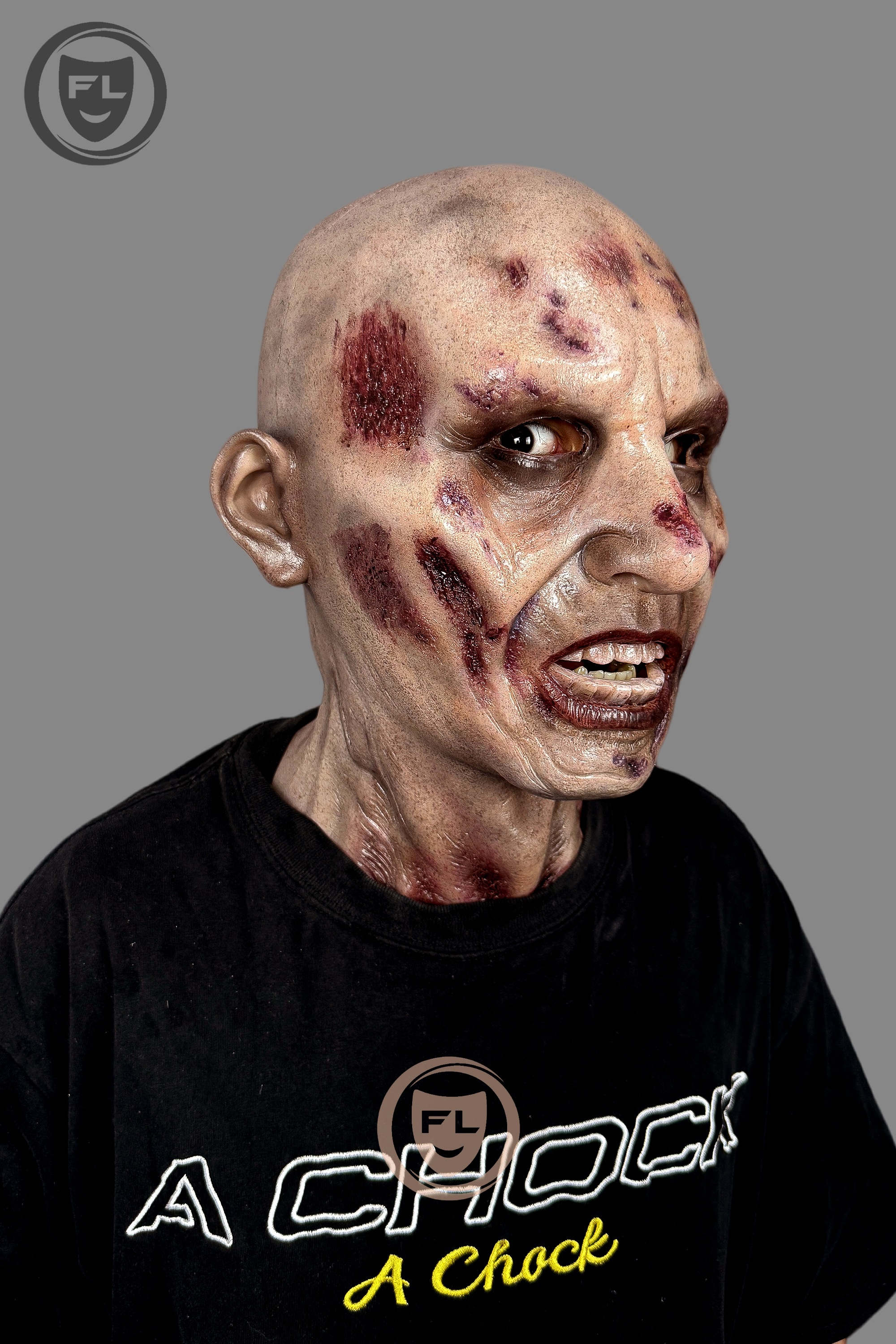 Mutant Zombie Silicone Mask | Ultra Realistic Full Head Horror Cosplay Mask