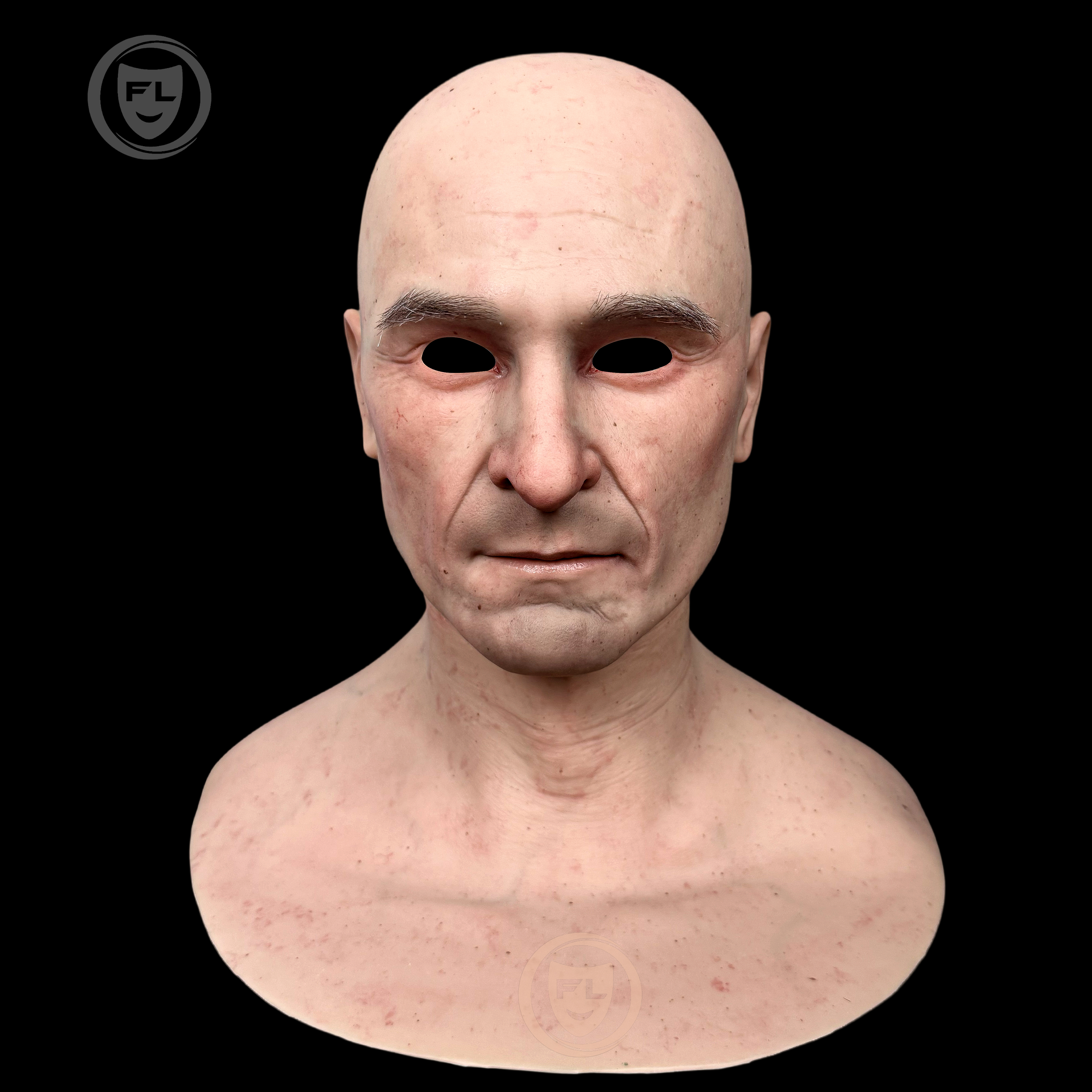 Full head male silicone mask portrait