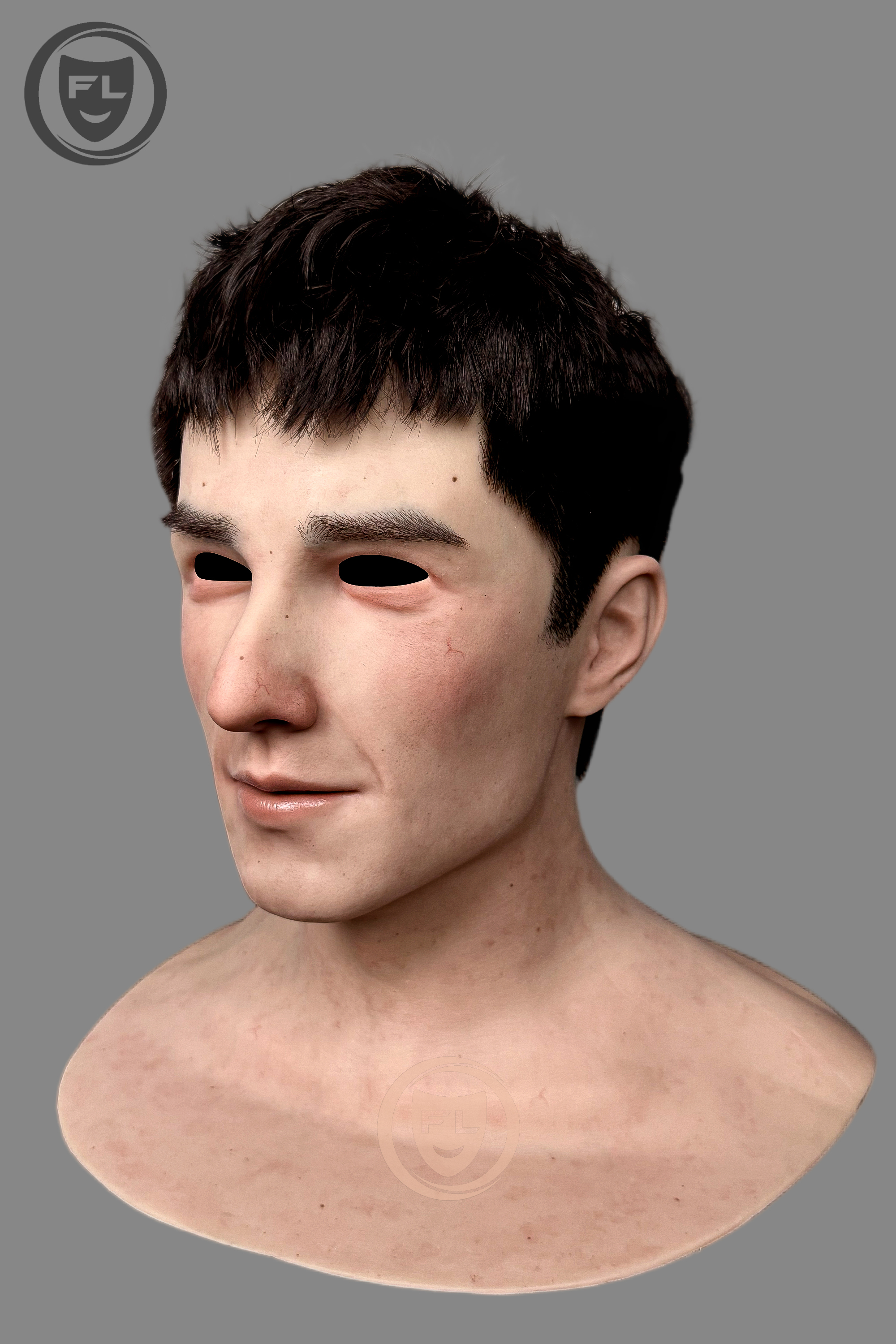 Airhua Ultra Realistic Silicone Mask – Full Head Cosplay, Halloween & Film Prop