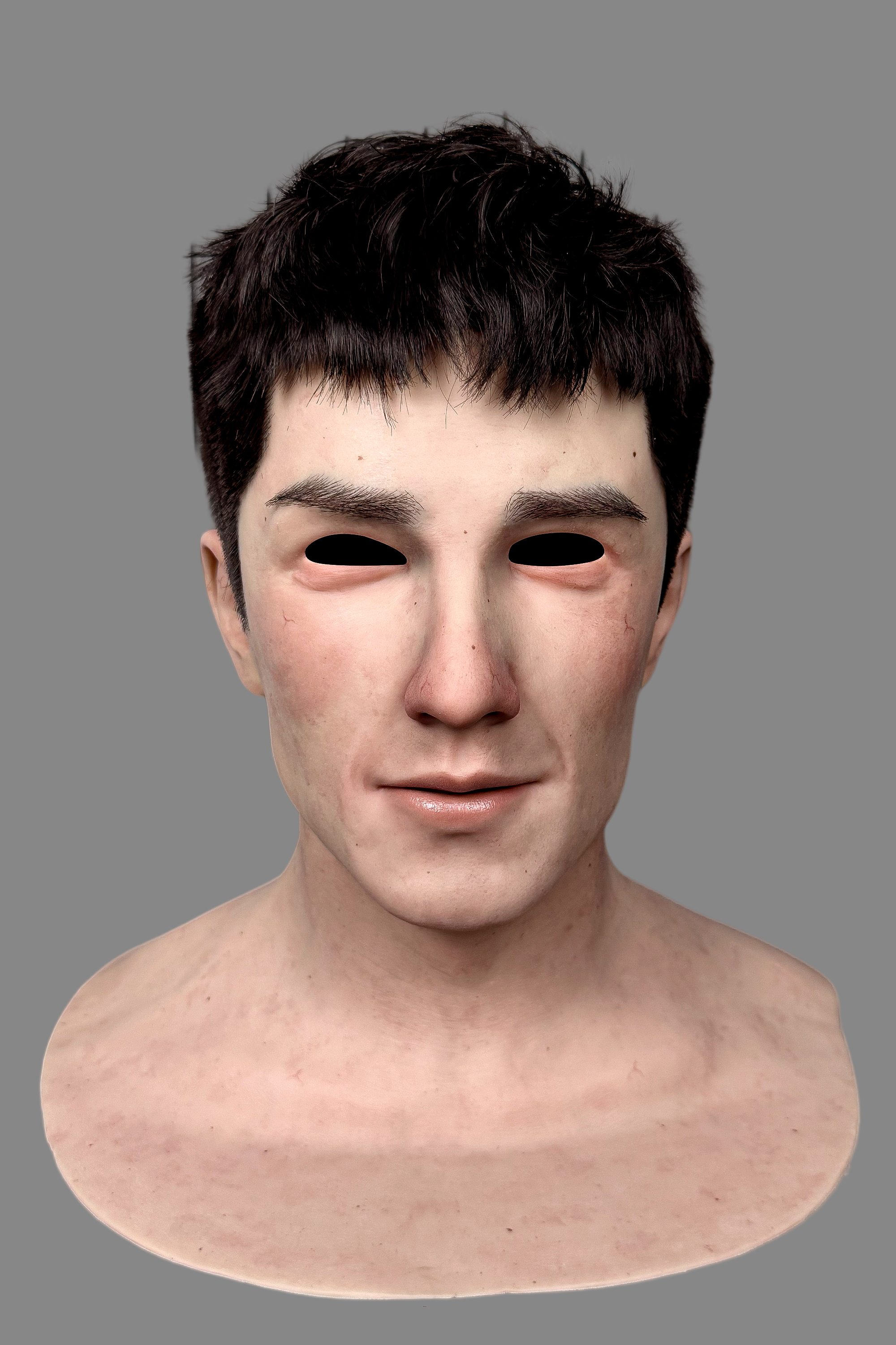 Airhua Realistic Silicone Mask – Full Head Male Mask for Cosplay & Halloween