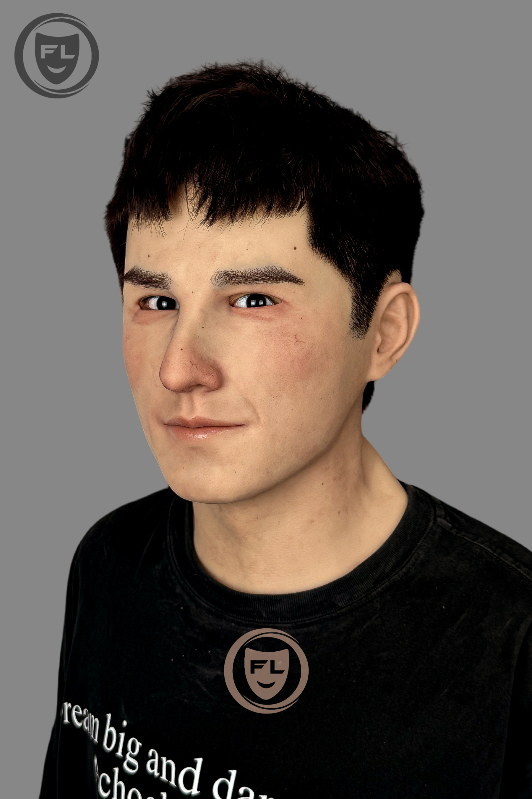 Airhua Ultra Realistic Silicone Mask – Full Head Cosplay, Halloween & Film Prop