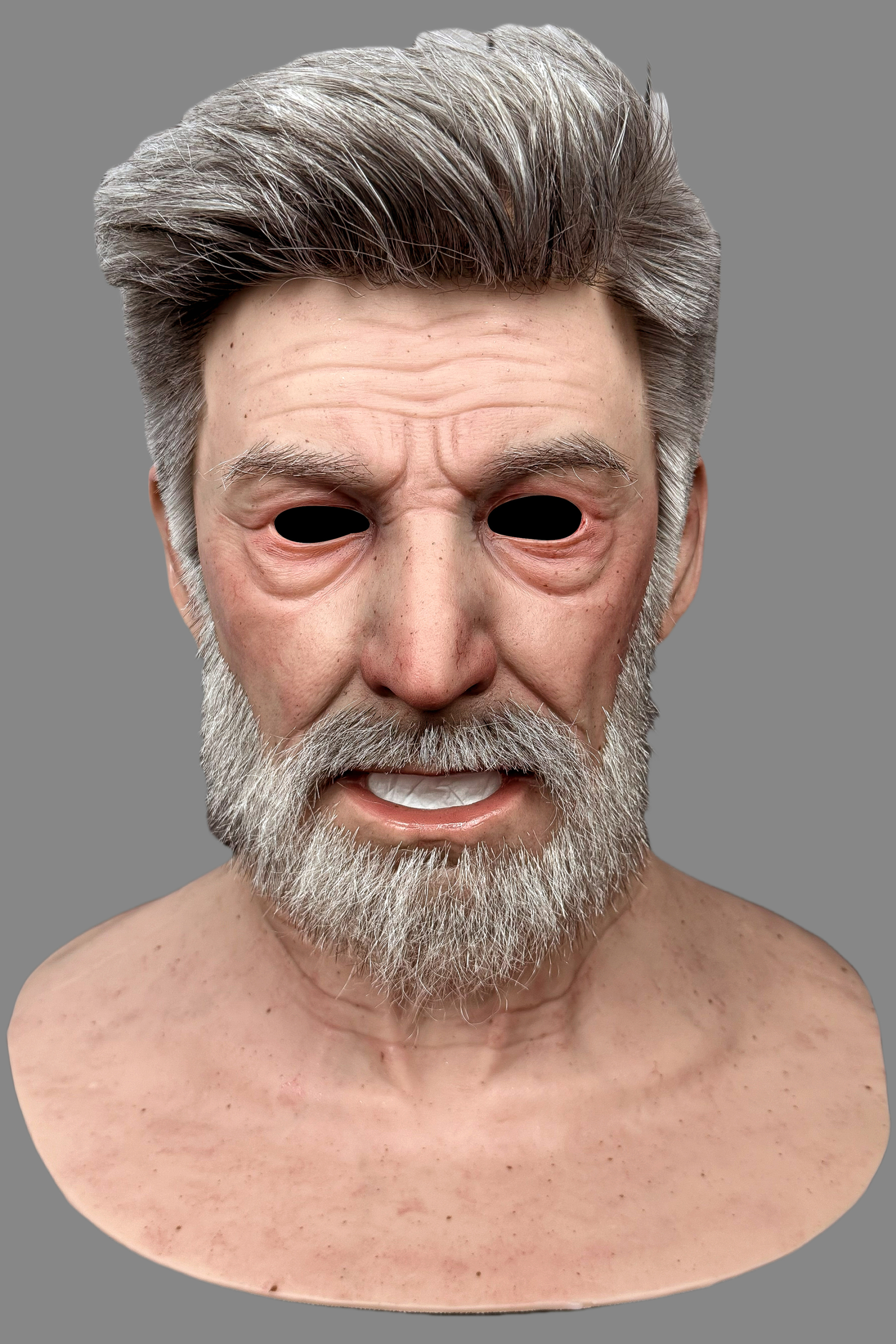 Realistic Elderly Silicone Mask for Halloween Cosplay – Fei Lang