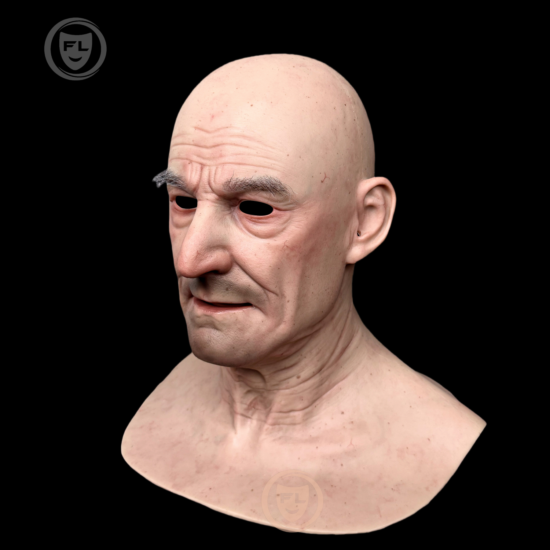 Ent Ultra Realistic Silicone Mask | Lifelike Prosthetic Full Head for Cosplay & Film