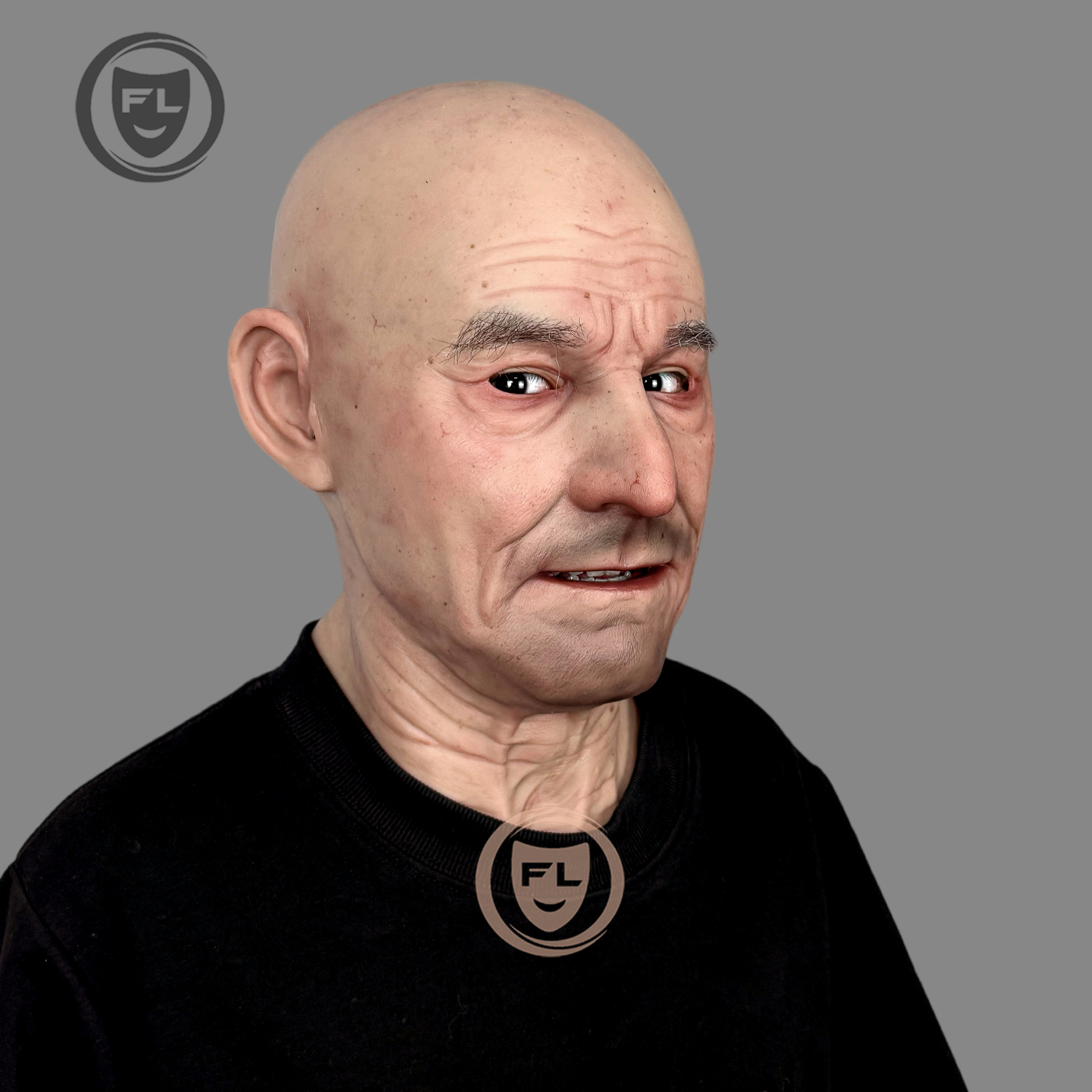 Ent Ultra Realistic Silicone Mask | Lifelike Prosthetic Full Head for Cosplay & Film