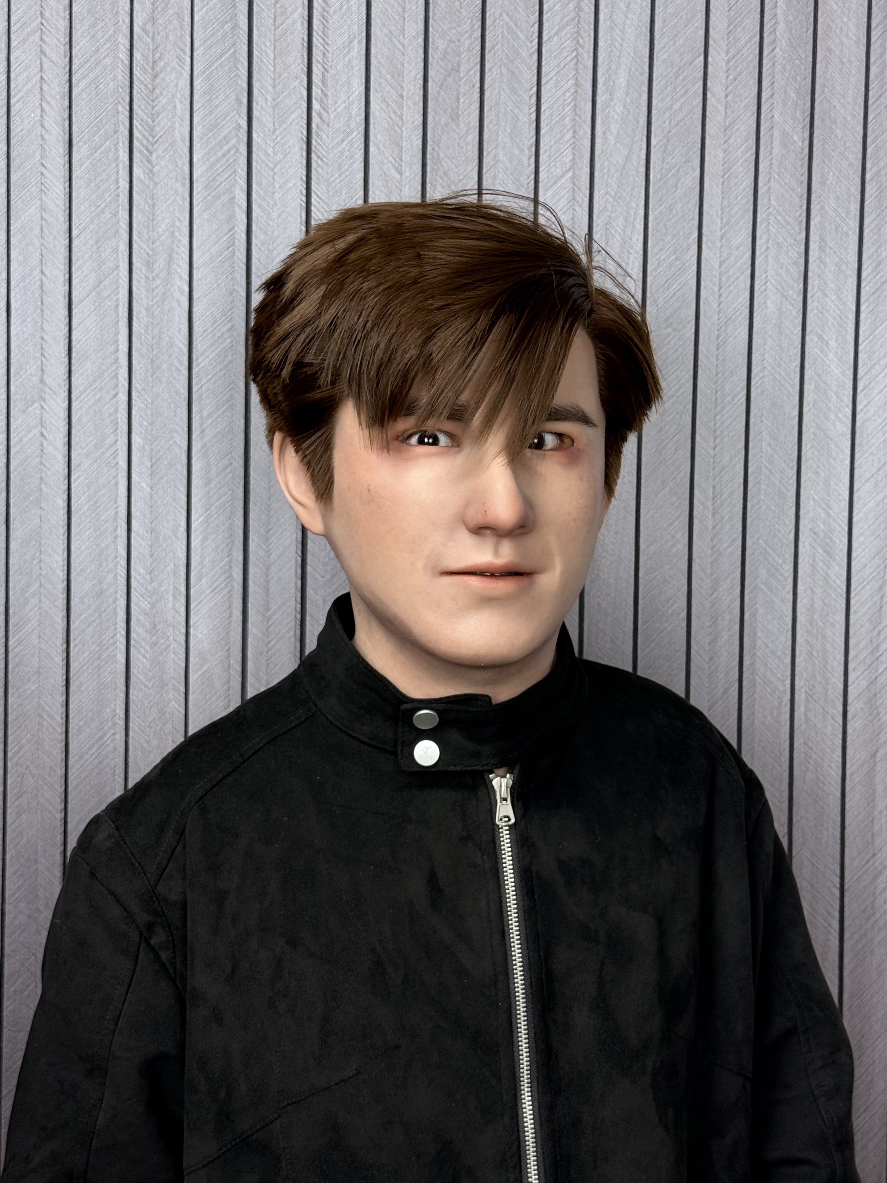 Universal Edward brown hairstyle handsome man silicone mask