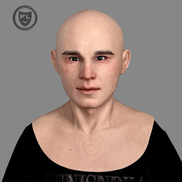 Sturge realistic silicone horror mask front view