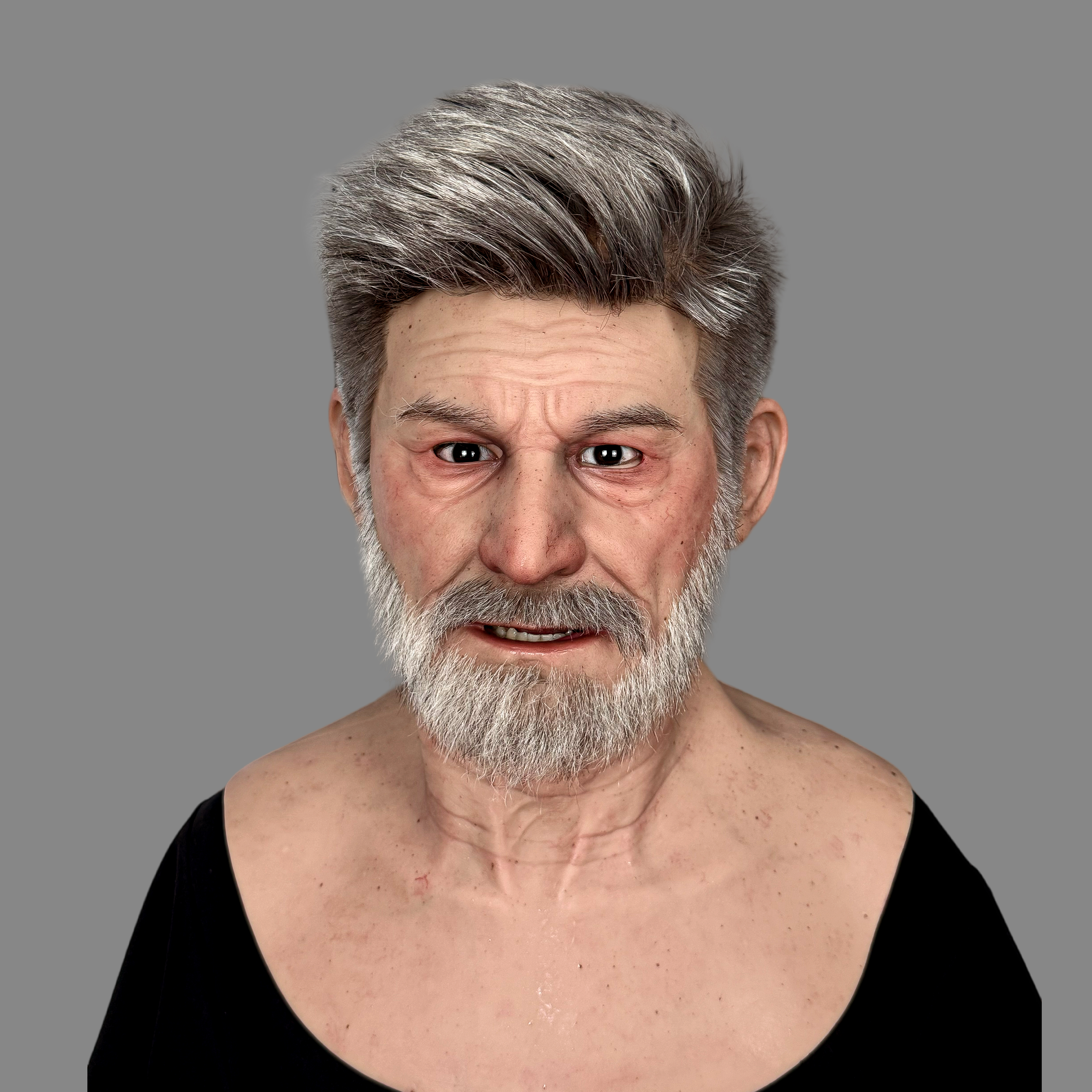 Realistic Elderly Silicone Mask for Halloween Cosplay – Fei Lang