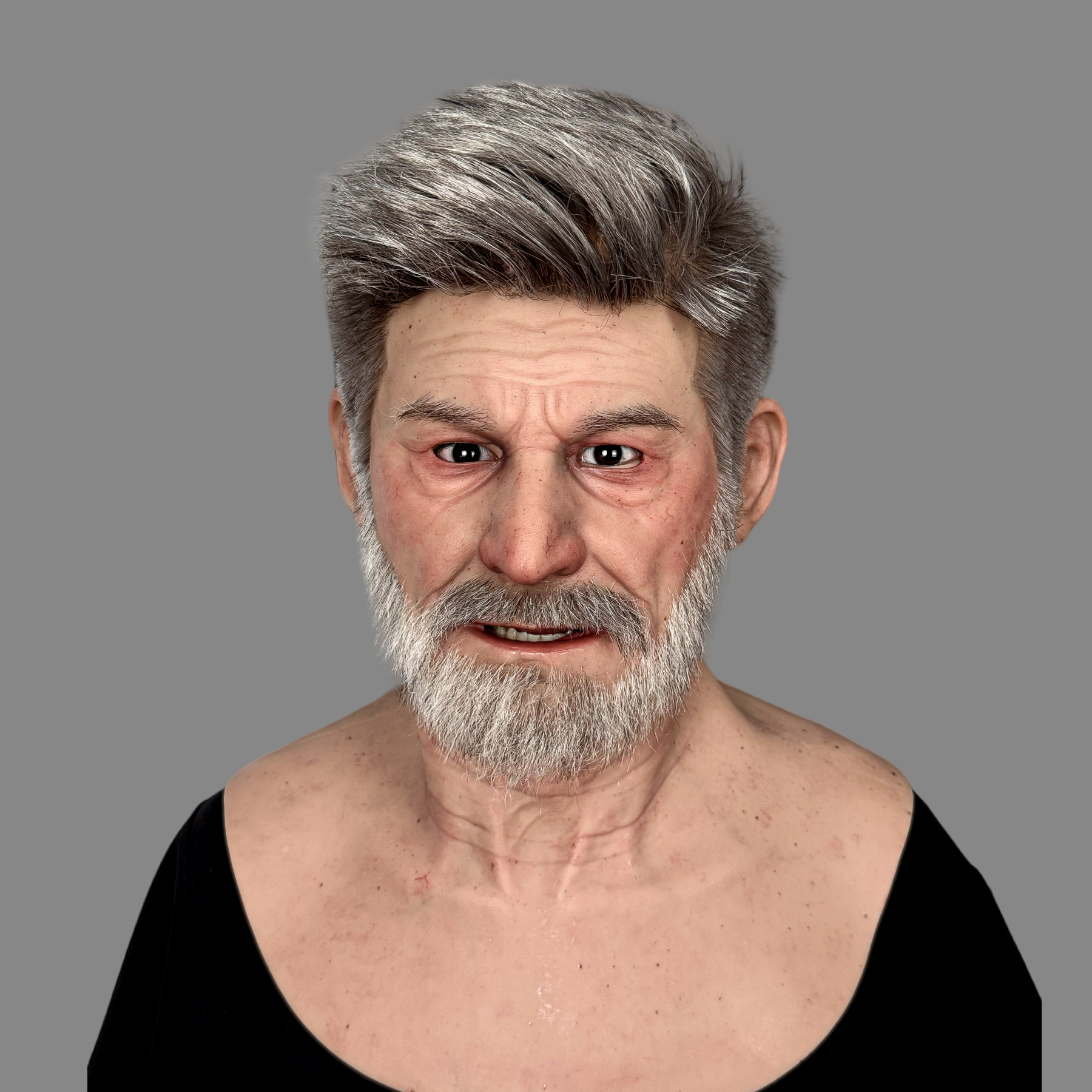 Realistic Elderly Silicone Mask for Halloween Cosplay – Fei Lang