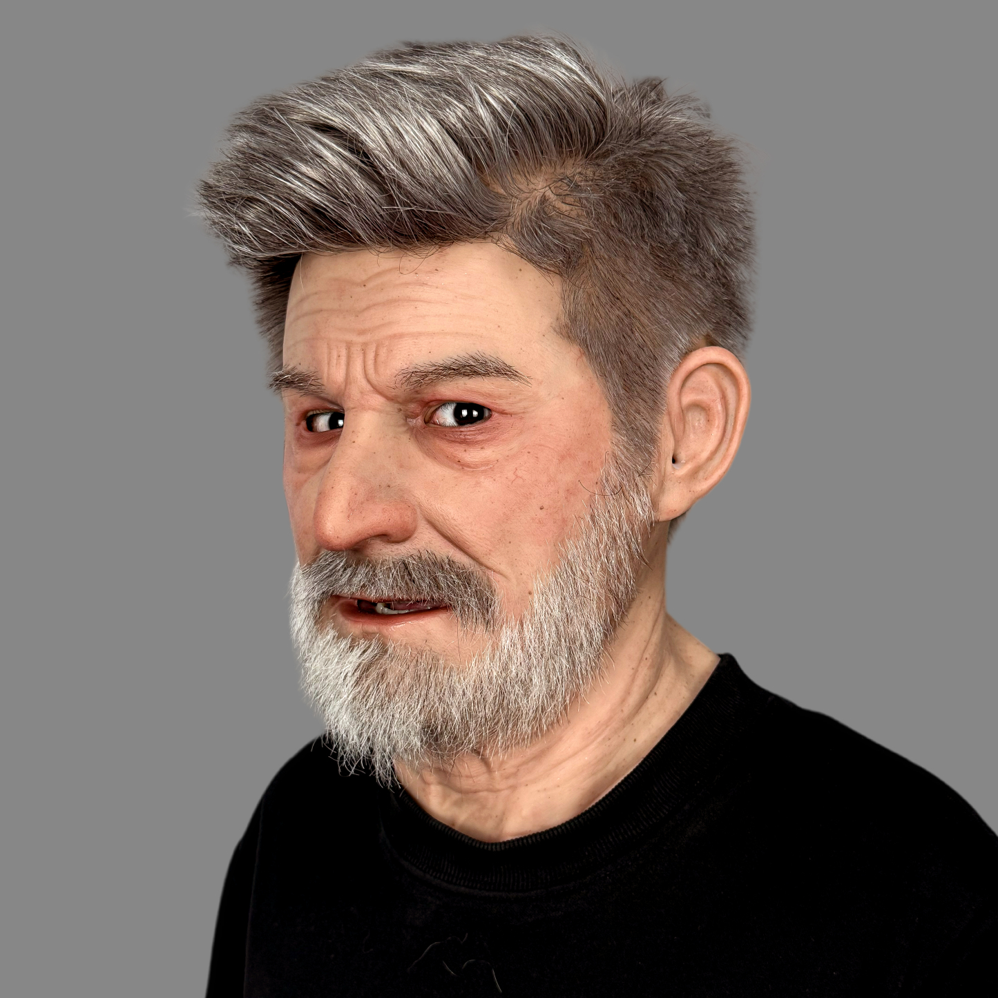 Realistic Elderly Silicone Mask for Halloween Cosplay – Fei Lang