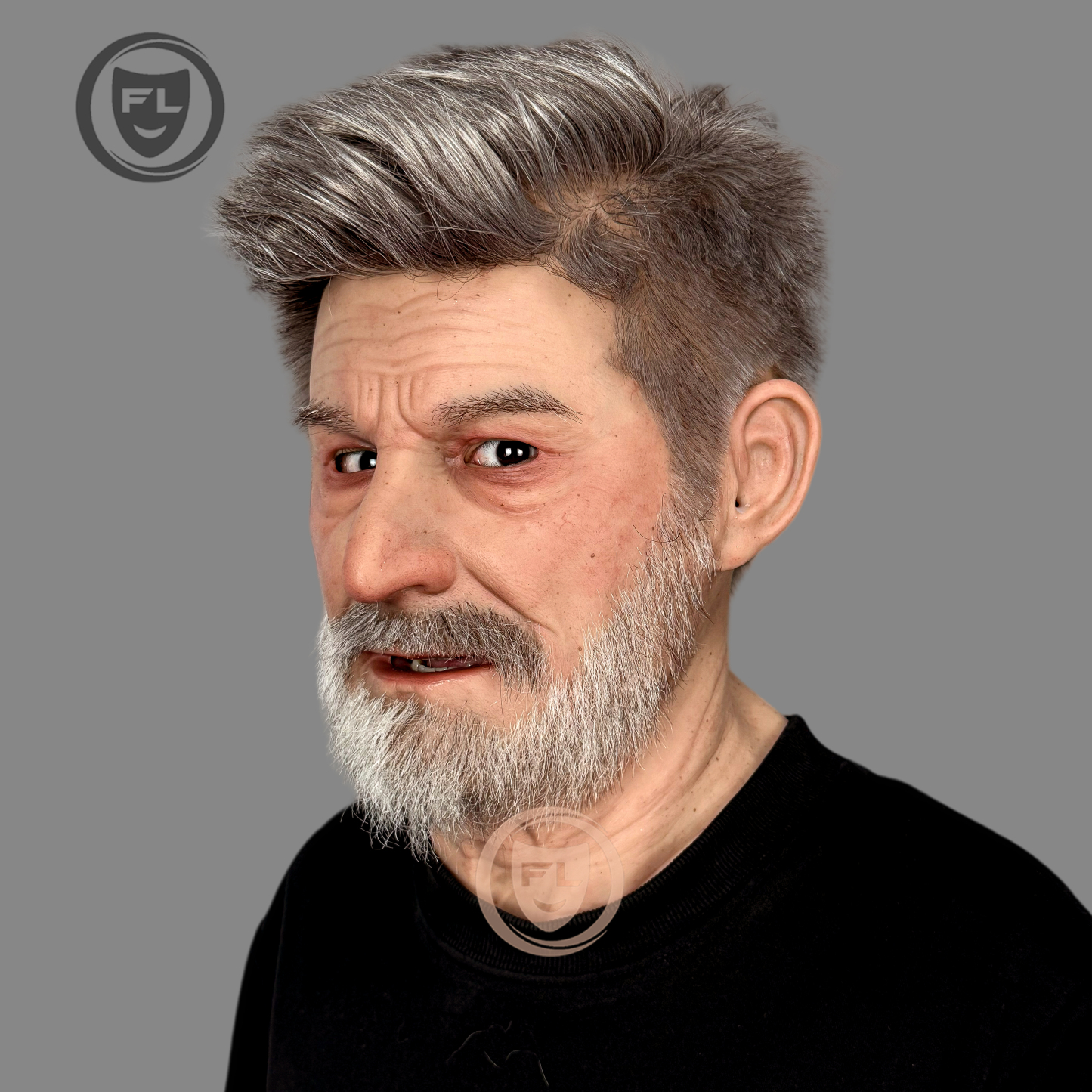 Ent Ultra Realistic Silicone Mask | Full Head Prosthetic for Cosplay & Film