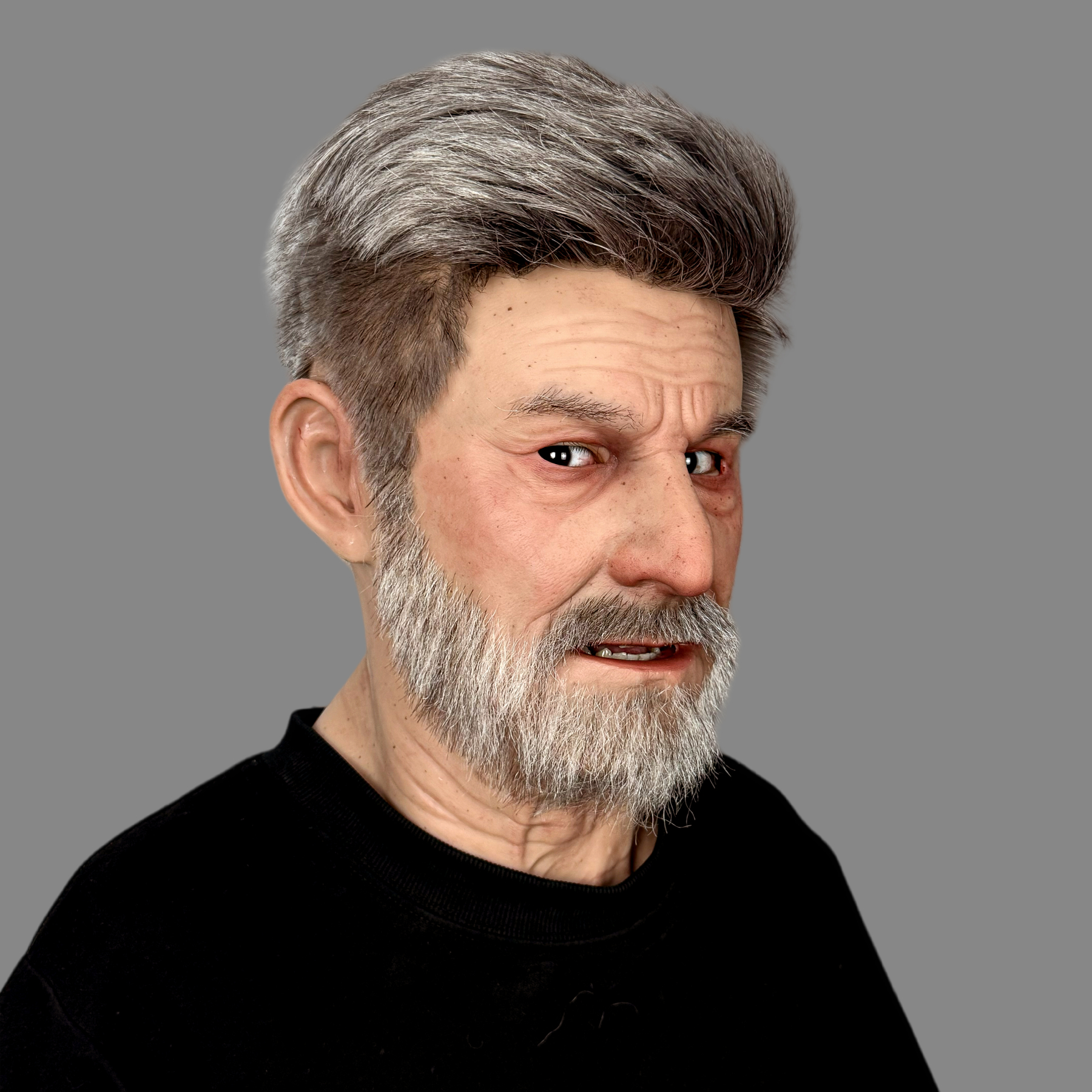 Realistic Elderly Silicone Mask for Halloween Cosplay – Fei Lang