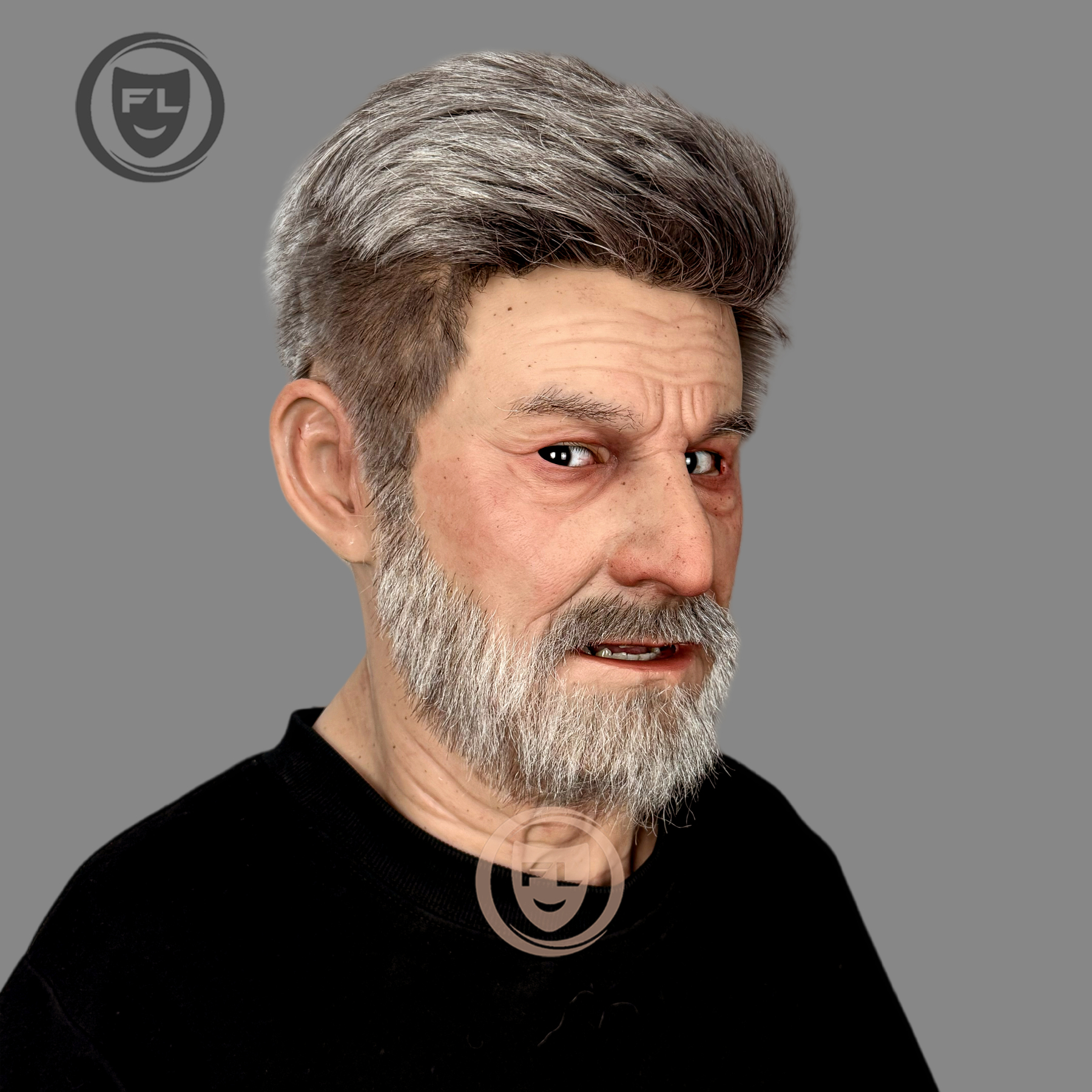 Ent Ultra Realistic Silicone Mask | Full Head Prosthetic for Cosplay & Film