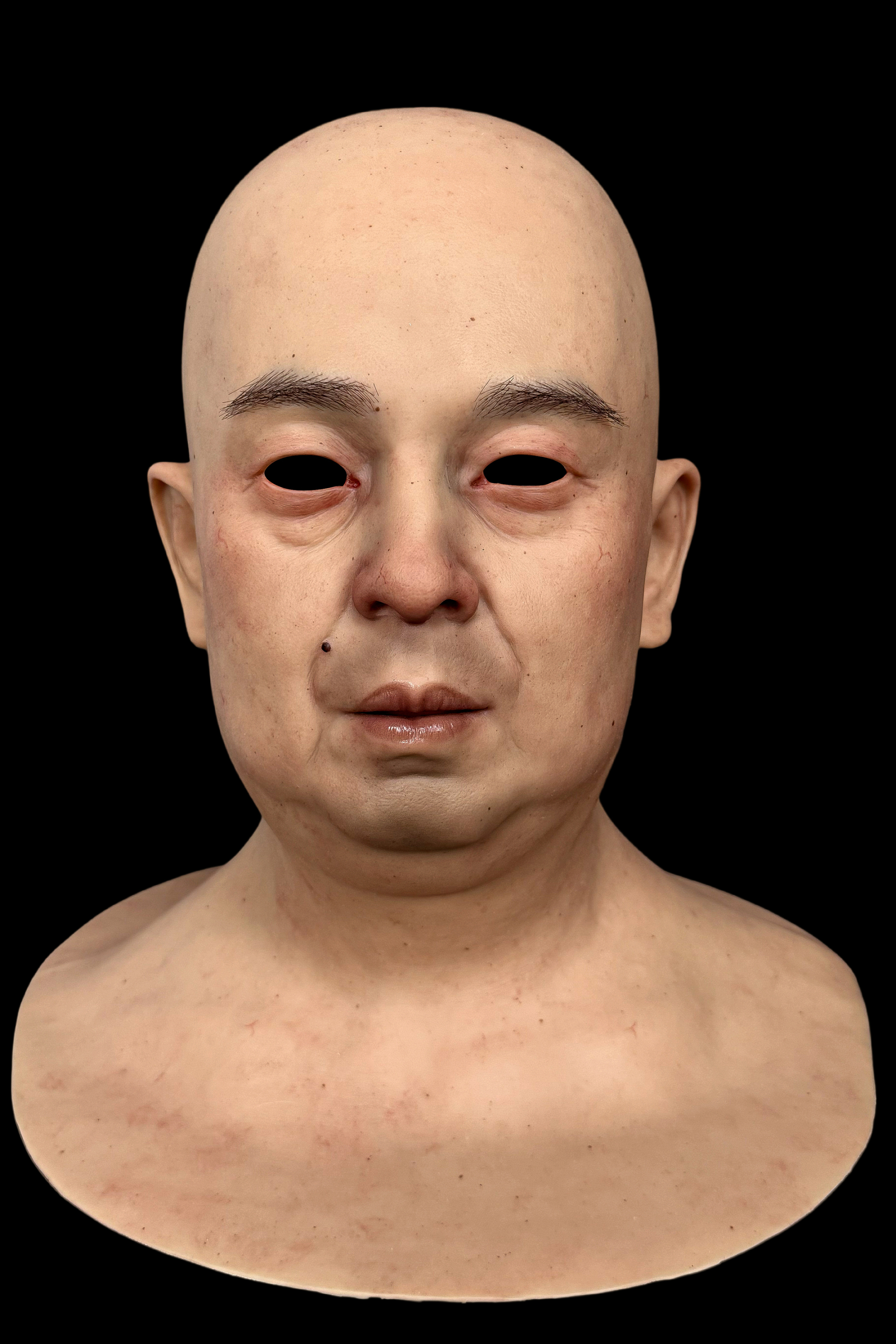 Realistic Middle-Aged Silicone Full Head Mask for Cosplay – Fei Lang