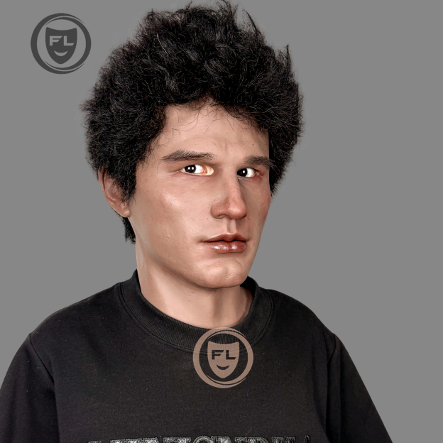 Full head realistic male disguise silicone mask
