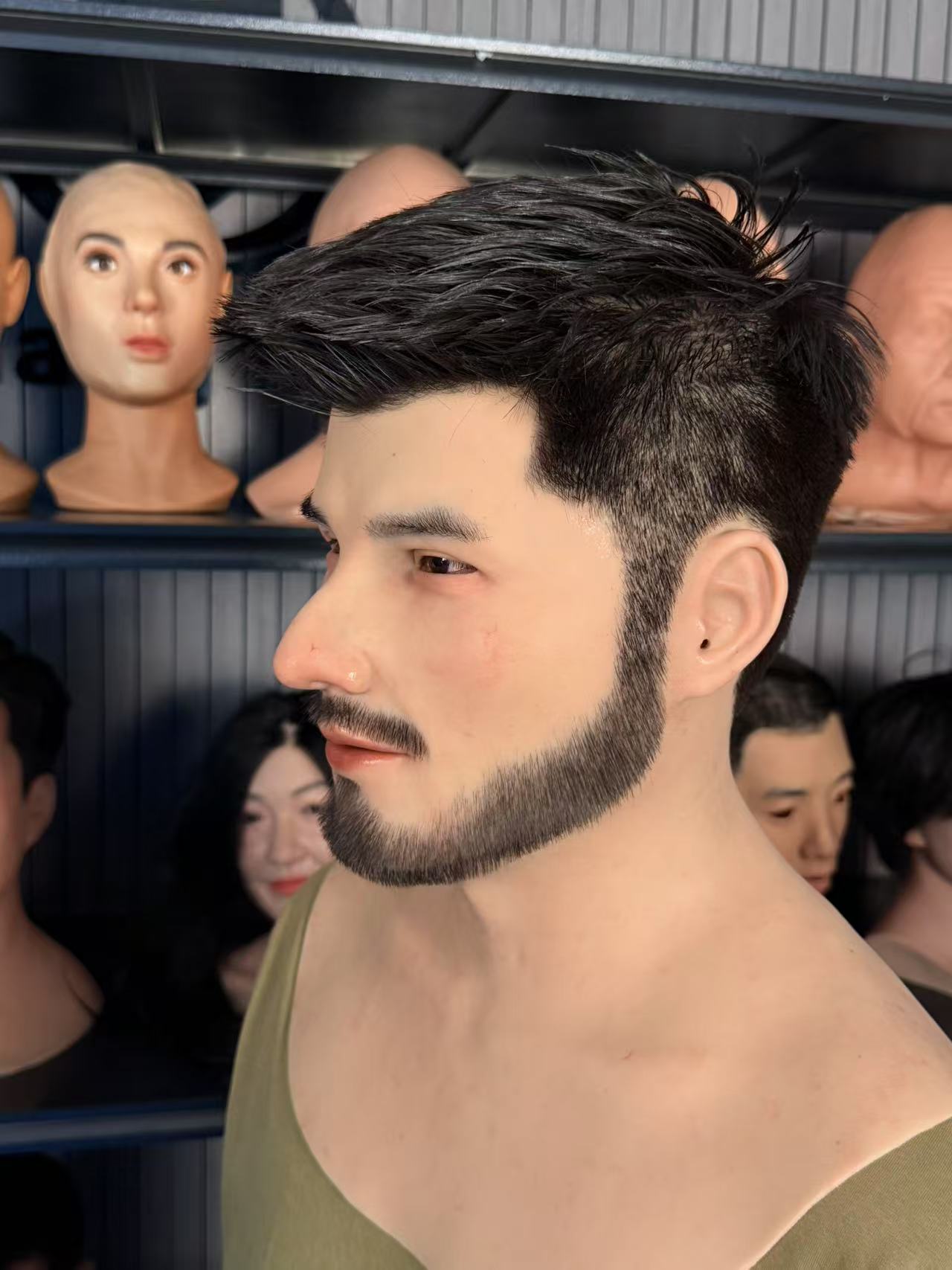 Attractive man with a charming beard