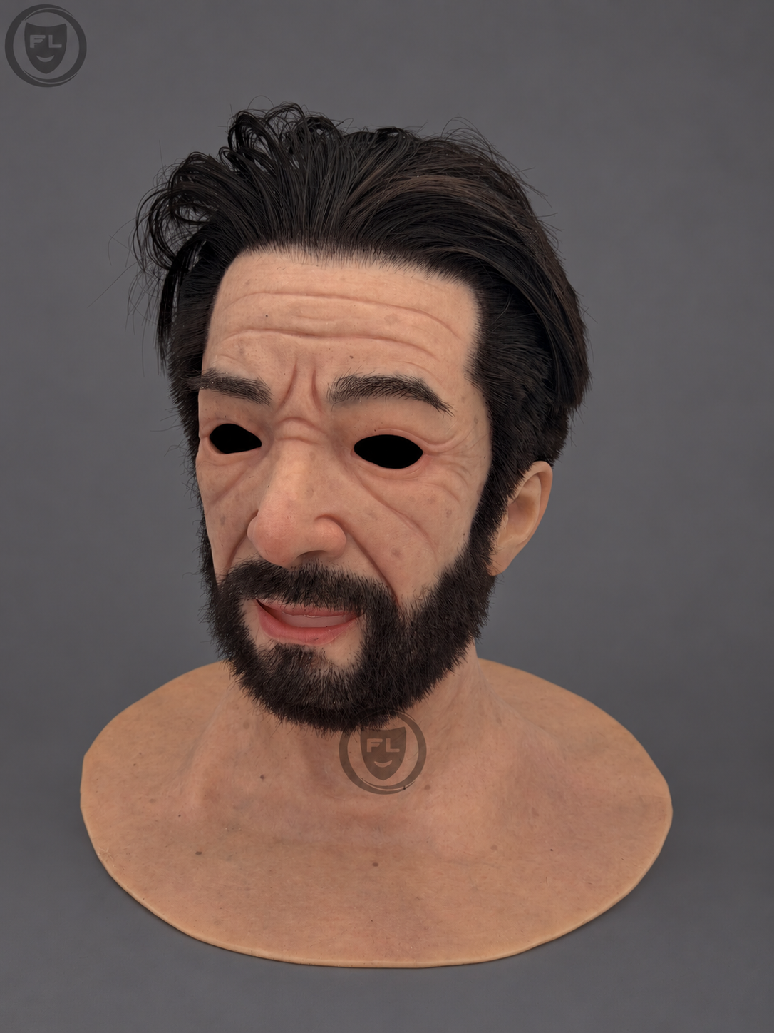 Textured Silicone Mask for Men, Realistic Silicone Mask of a Middle-Aged Man