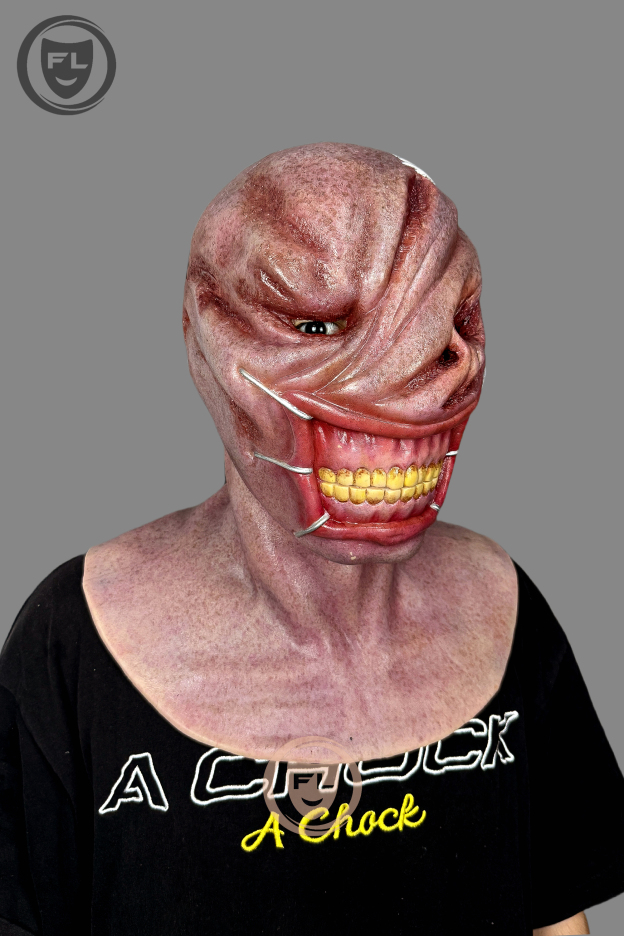 Ultra realistic alien silicone mask front view