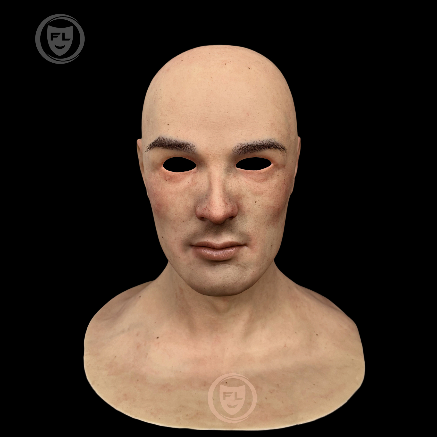 Cooks Ultra Realistic Silicone Mask | Full Head Male Cosplay & Theater Mask